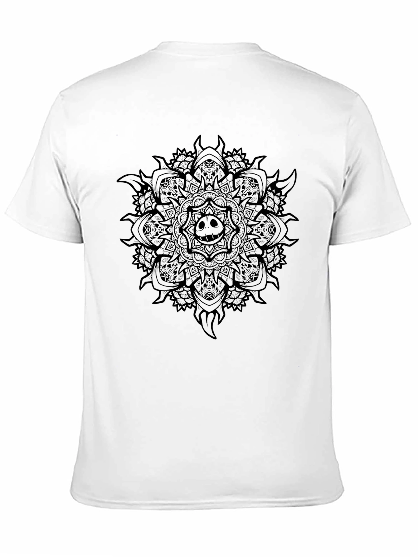 Black Jack Skellington Mandala T-Shirt