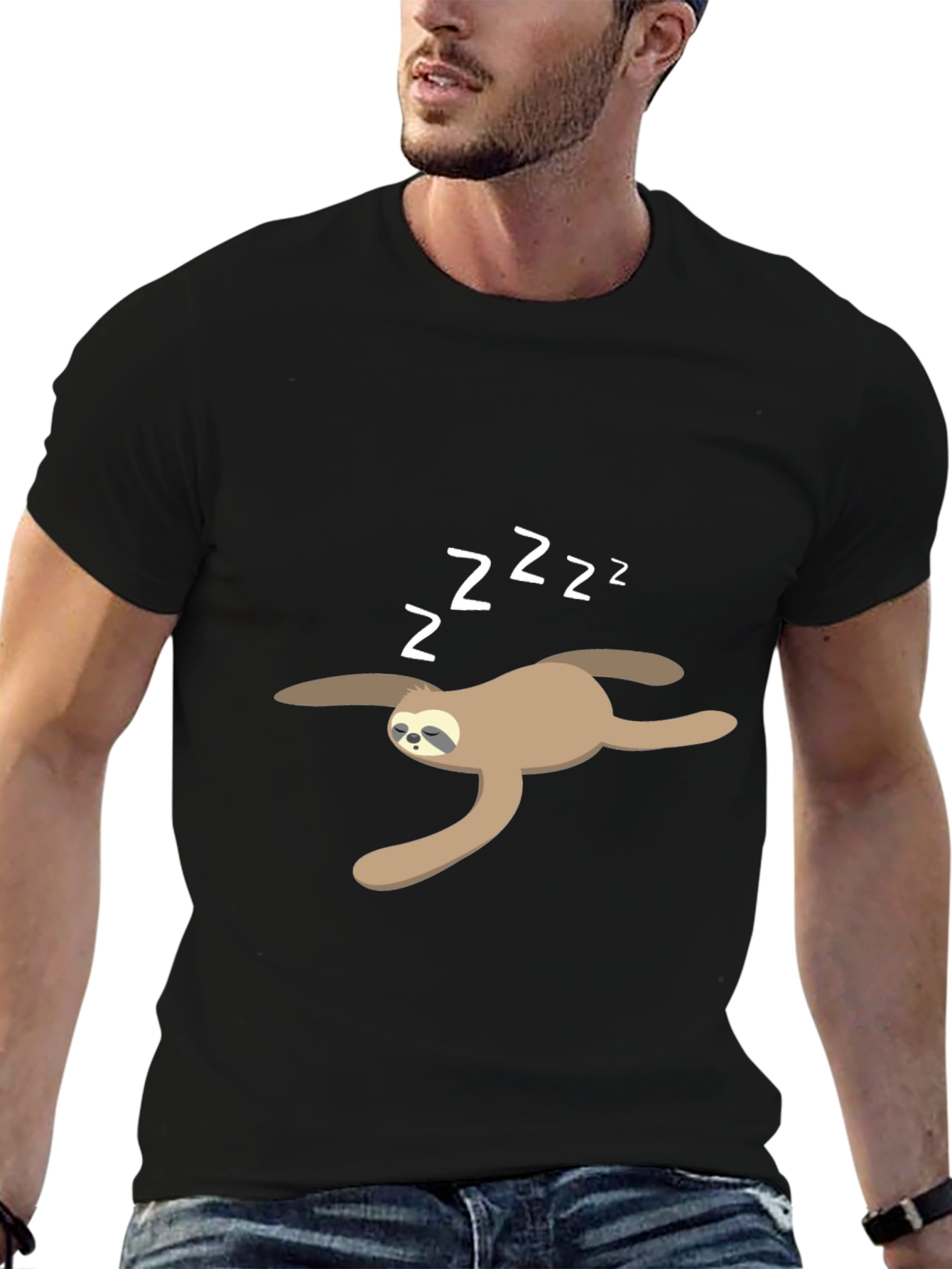 Sleeping Sloth T-Shirt - Cute Lazy Animal Tee