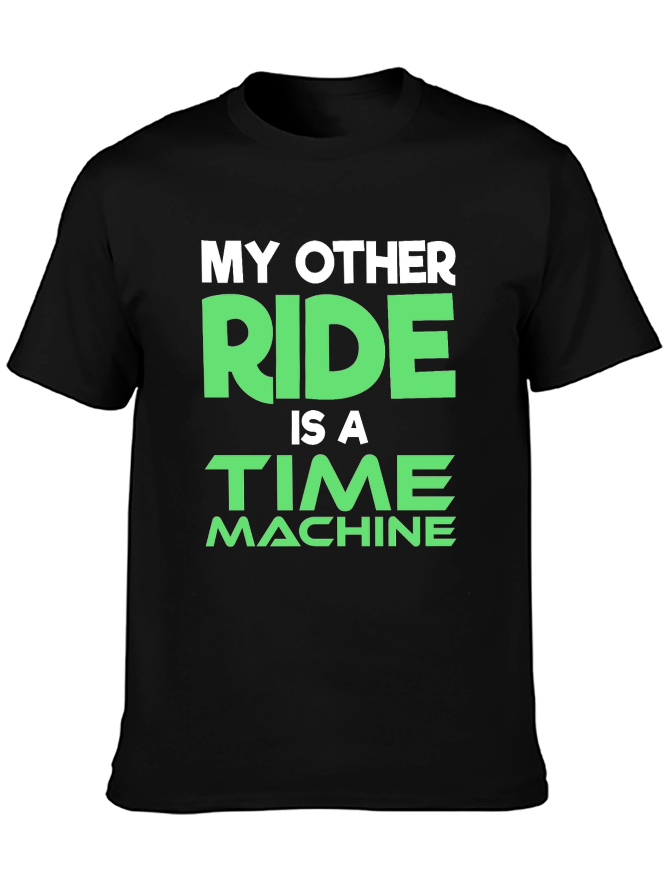 Time Machine Ride T-Shirt - Black Novelty Tee