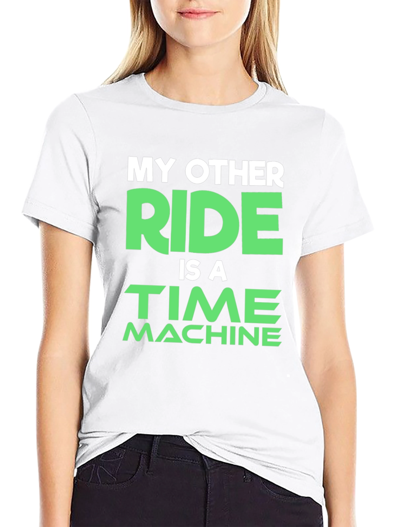 Time Machine Ride T-Shirt - Black Novelty Tee
