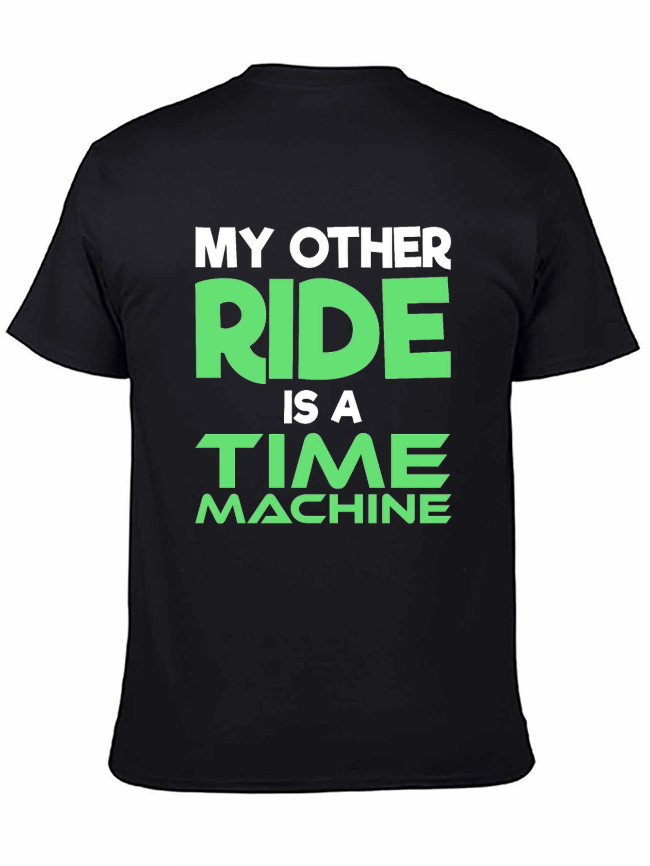 Time Machine Ride T-Shirt - Black Novelty Tee