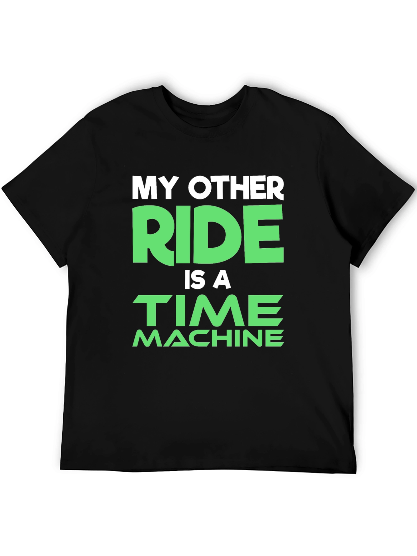 Time Machine Ride T-Shirt - Black Novelty Tee