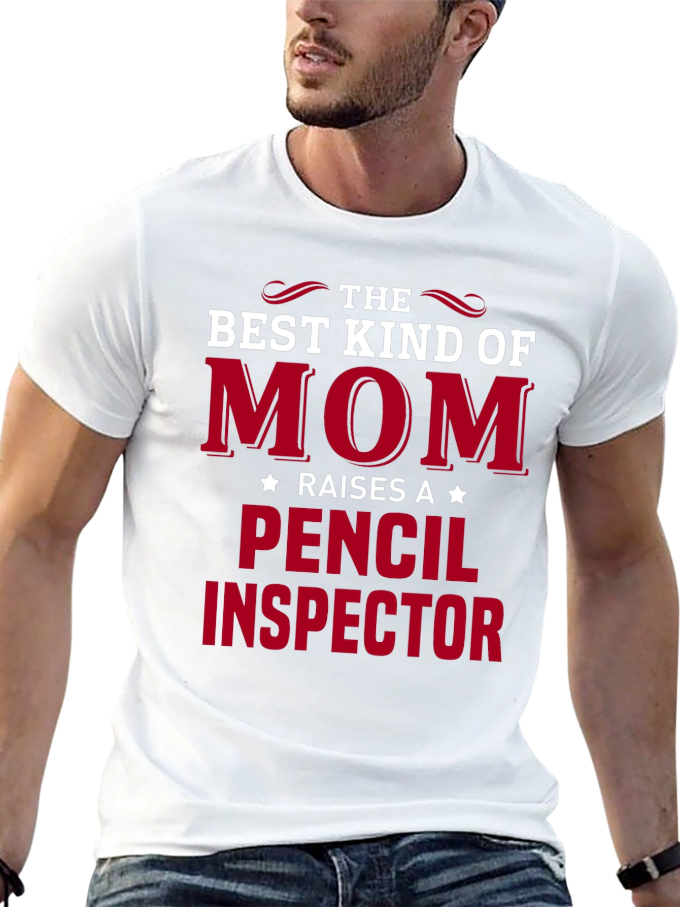 Best Kind of Mom Pencil Inspector Black T-Shirt