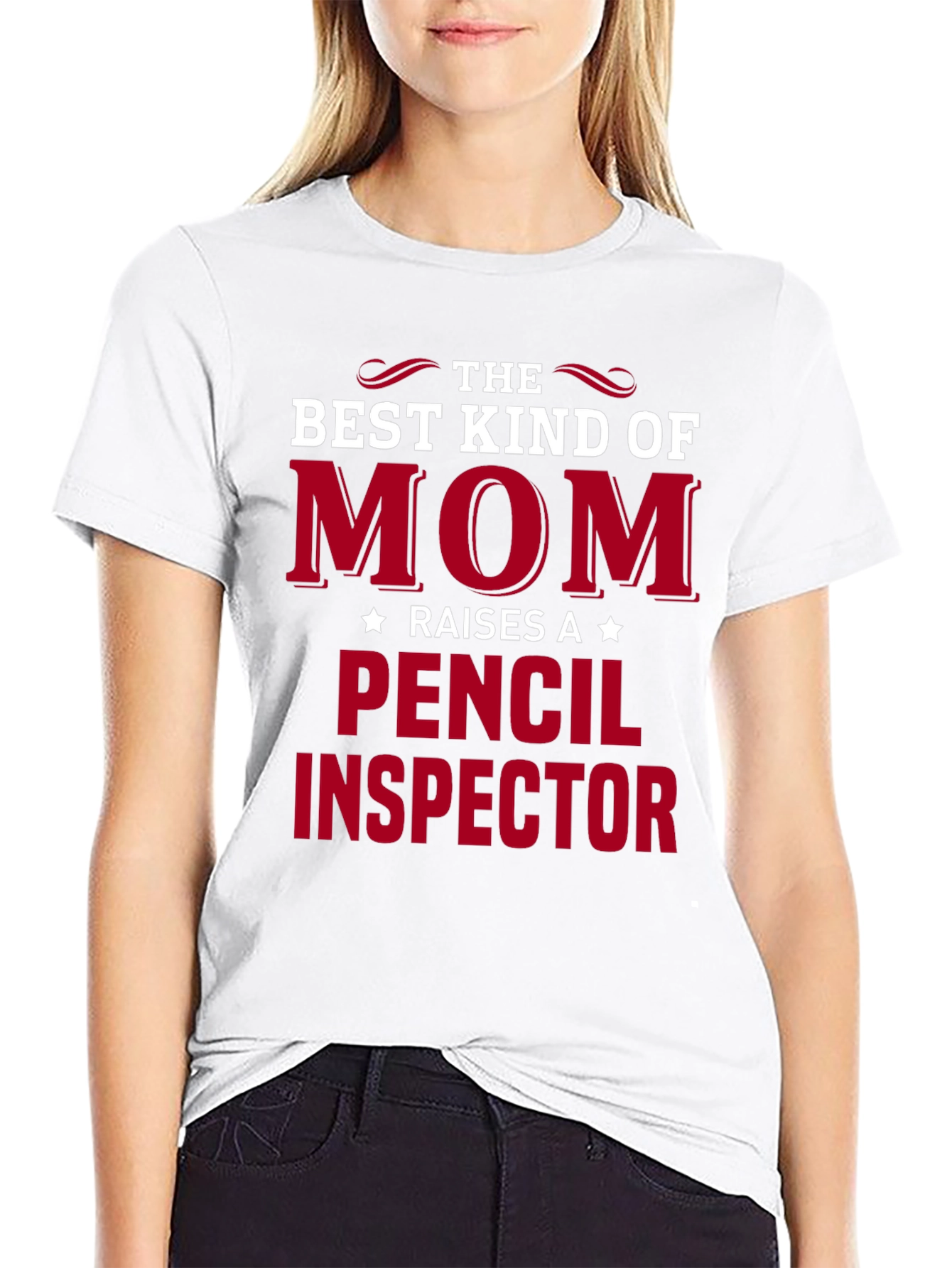 Best Kind of Mom Pencil Inspector Black T-Shirt