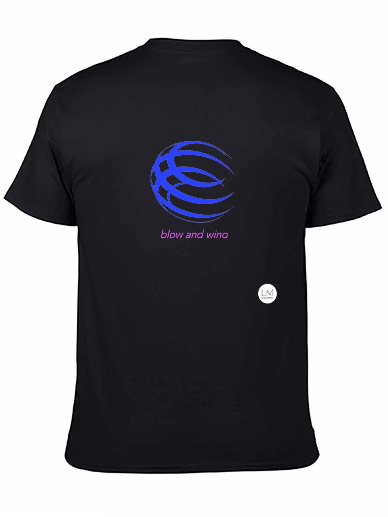 Black T-Shirt with Basketball Graphic