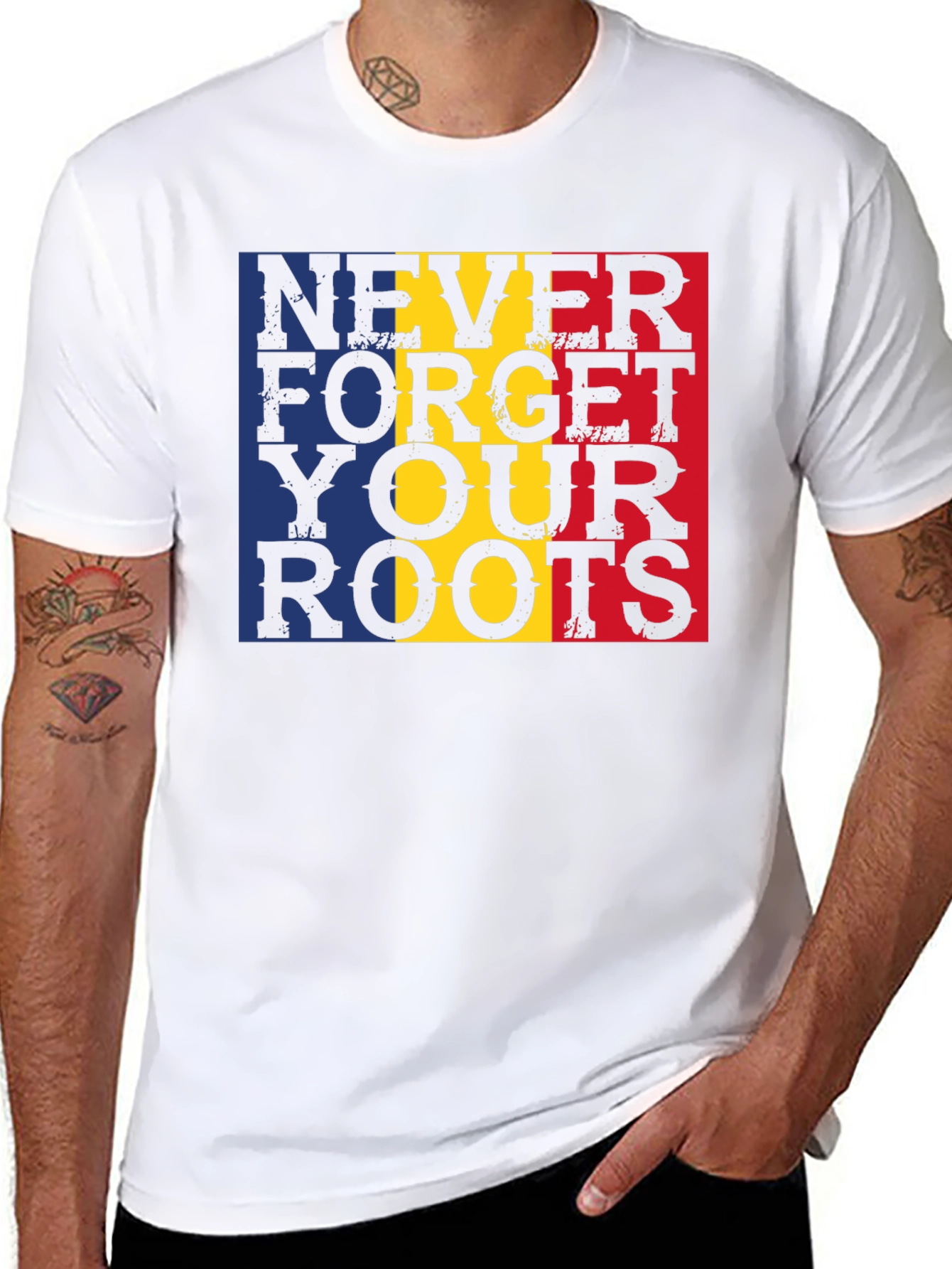 Never Forget Your Roots Romania T-Shirt