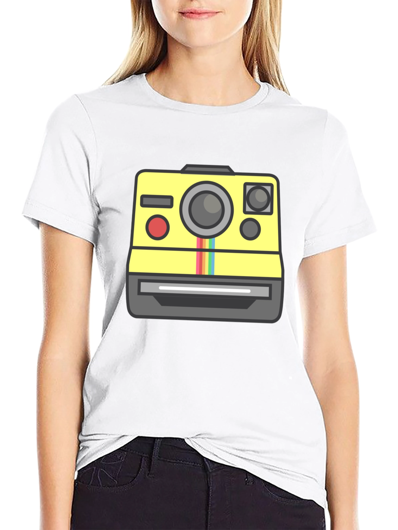 Retro Camera Graphic Tee - Classic Polaroid Style