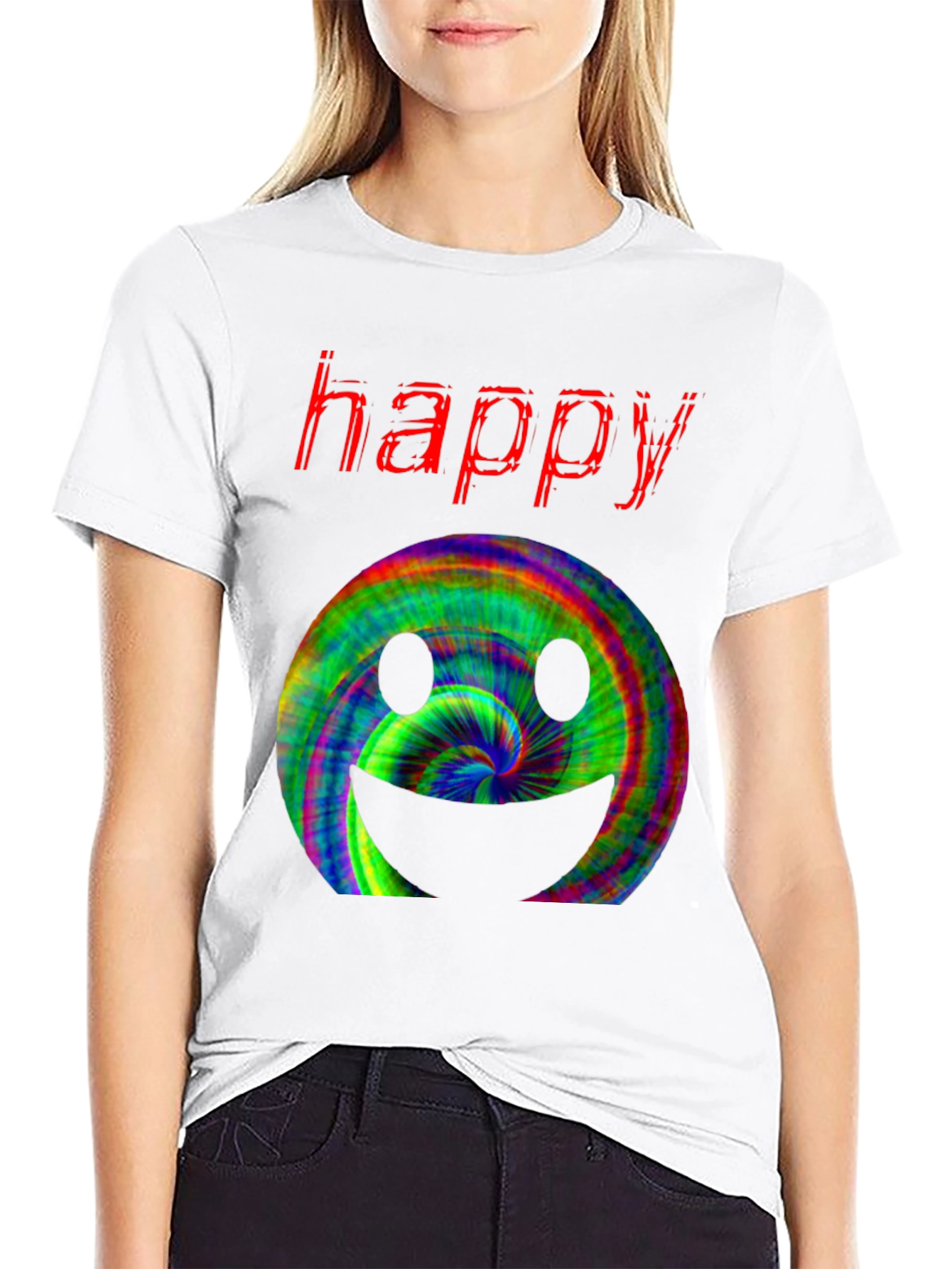 Happy Smiley Face T-Shirt - Funky Design