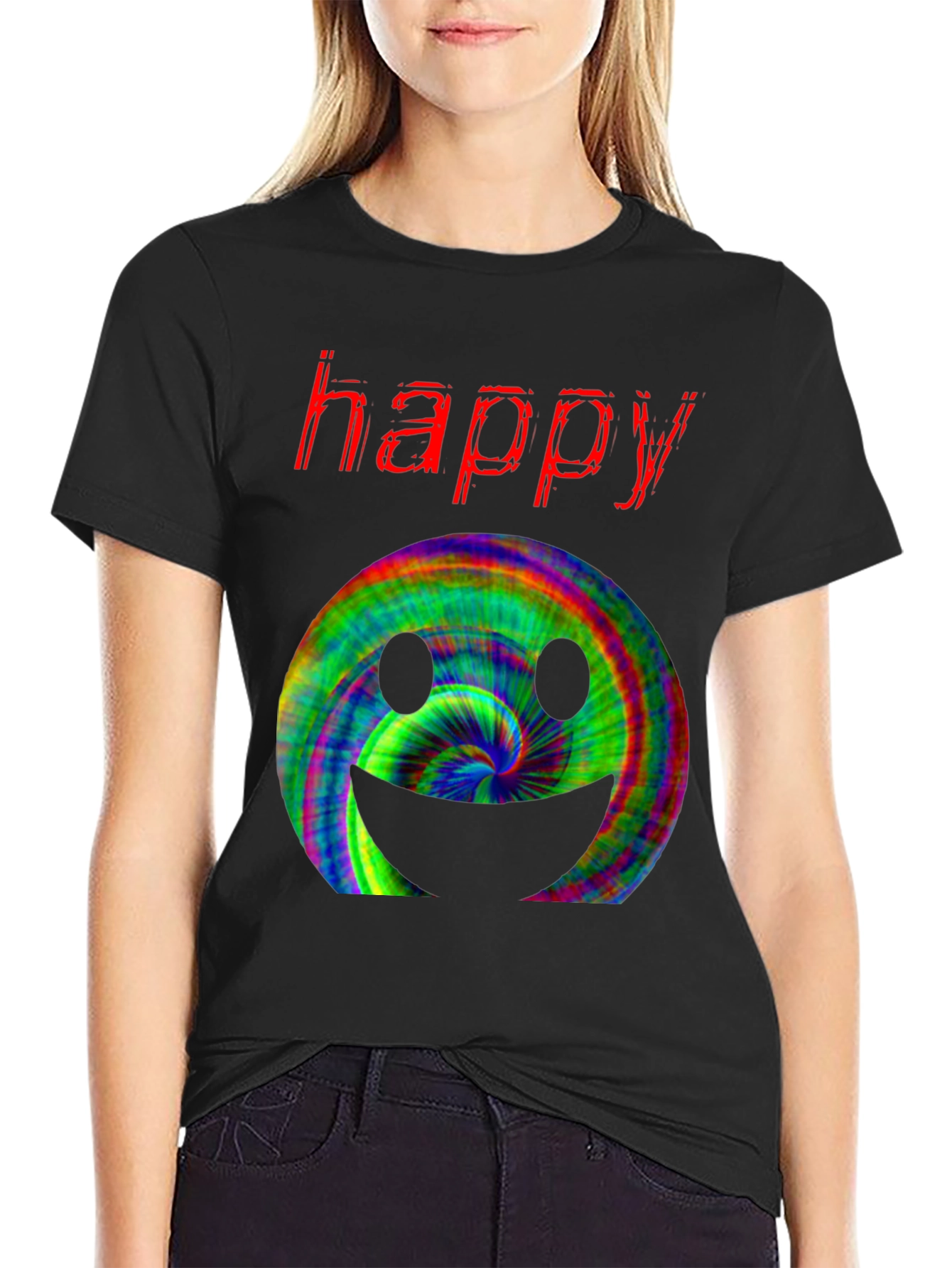 Happy Smiley Face T-Shirt - Funky Design