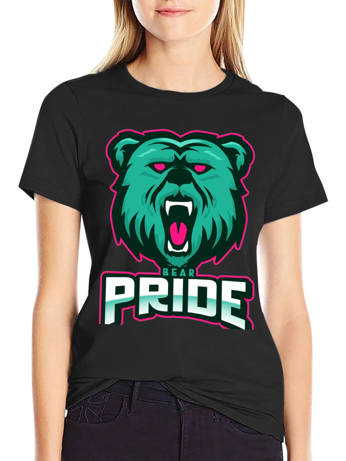 Bear Pride Graphic Tee - Mens Black T-Shirt