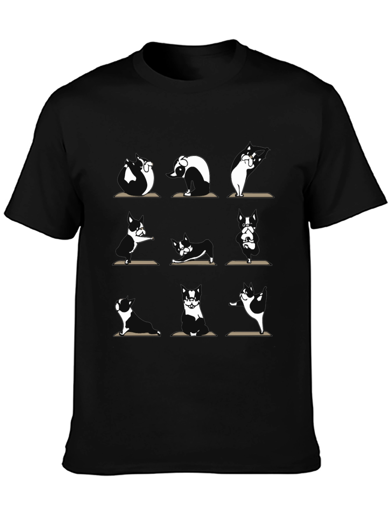 Yoga Dog T-Shirt -  Cotton Blend Funny Design