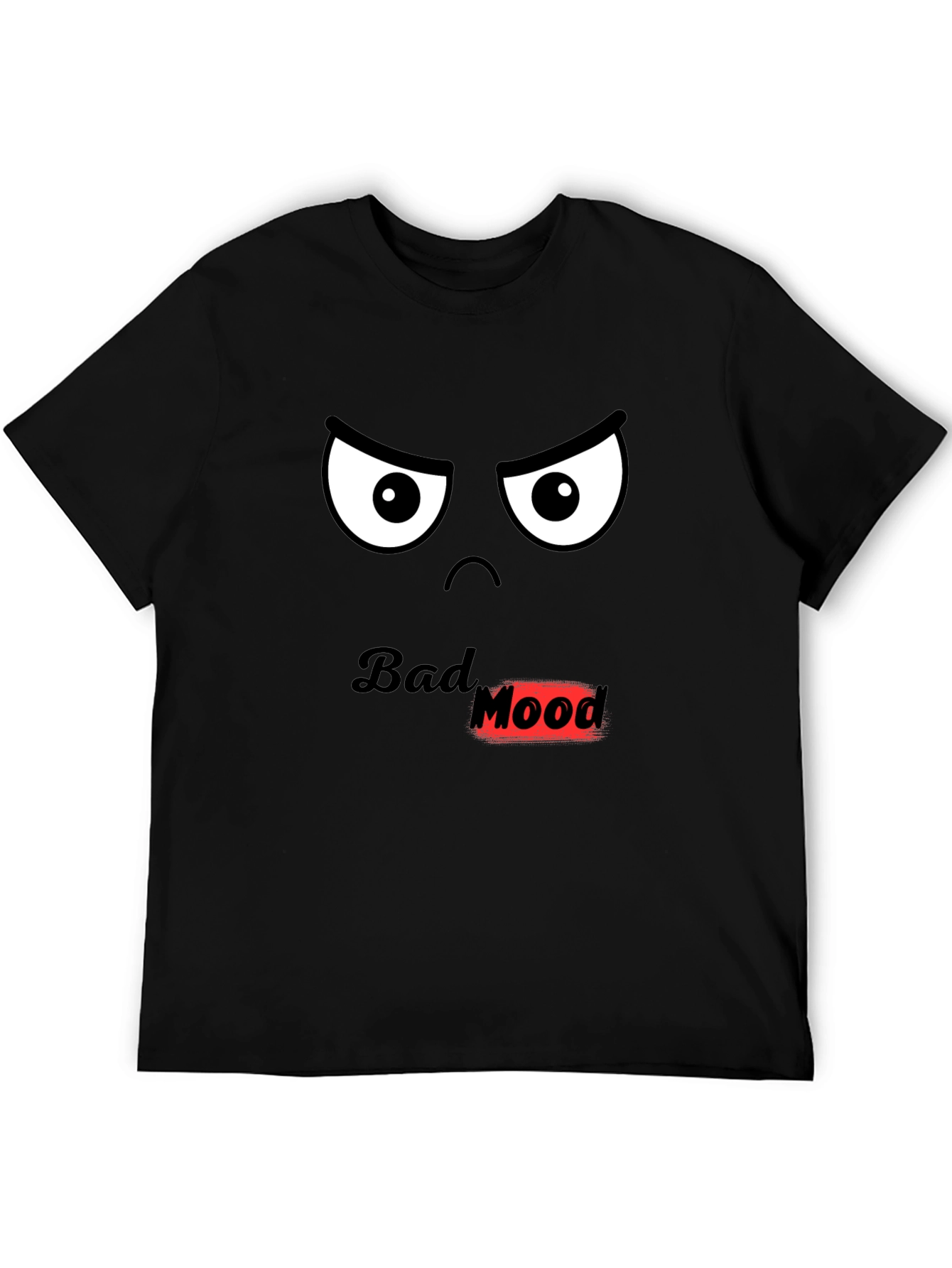 Bad Mood T-Shirt - Black Graphic Tee