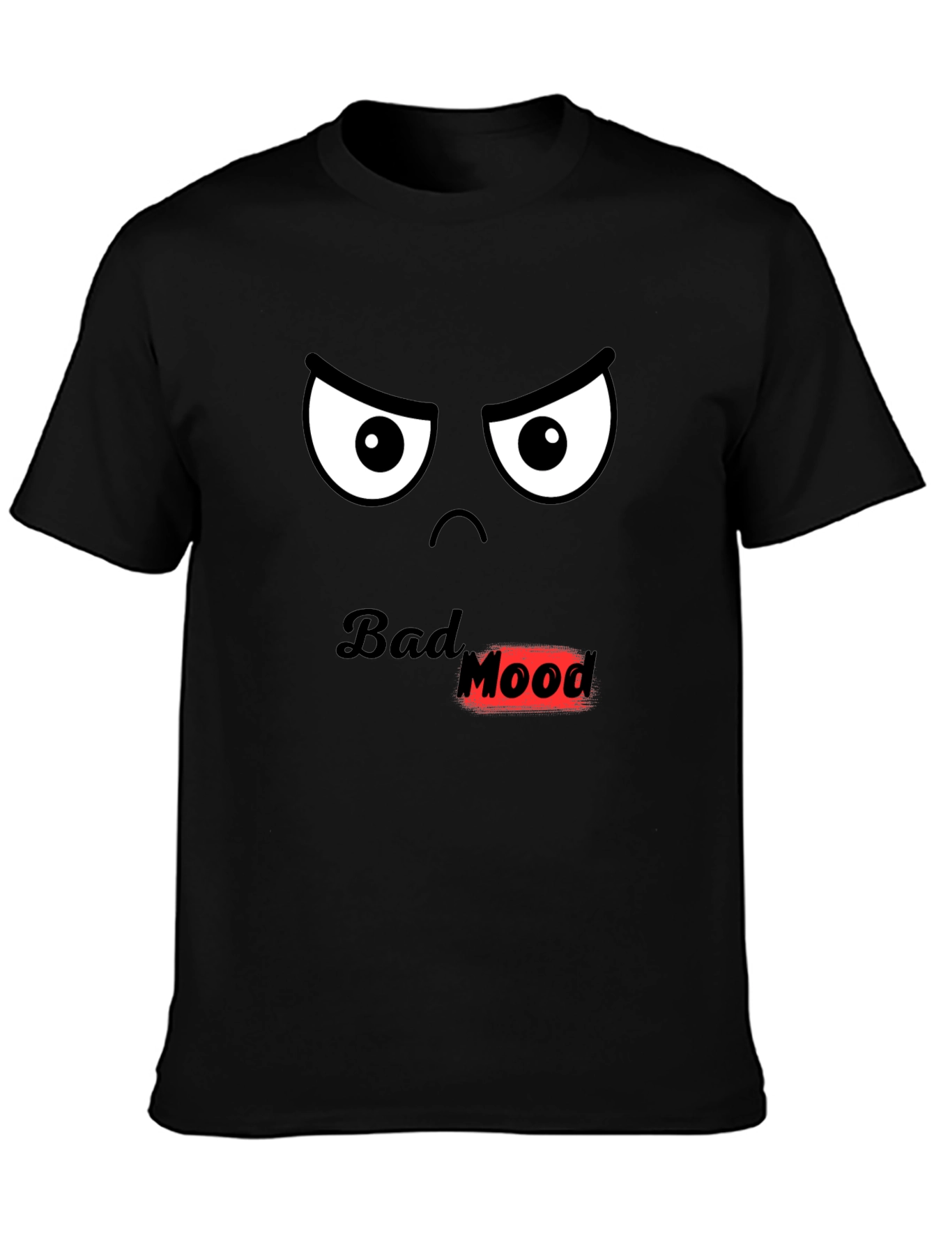 Bad Mood T-Shirt - Black Graphic Tee