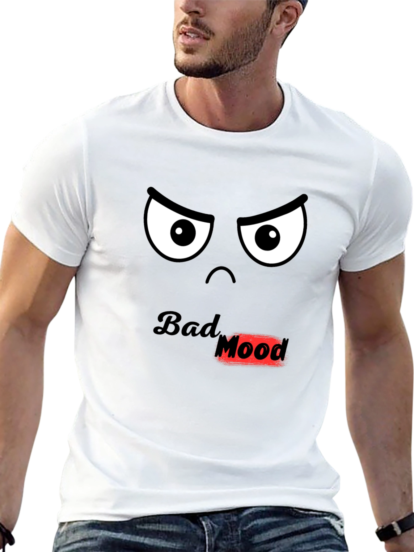 Bad Mood T-Shirt - Black Graphic Tee