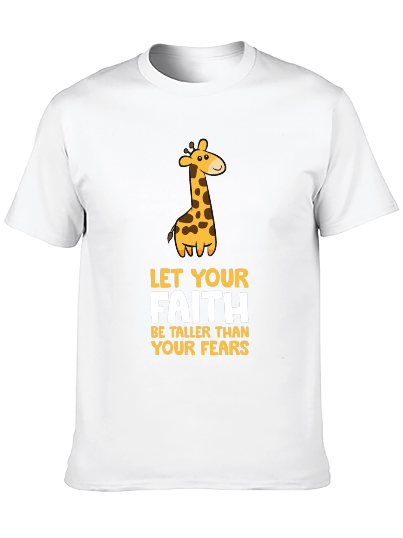 Faith Giraffe Graphic Tee - Unisex Black T-Shirt