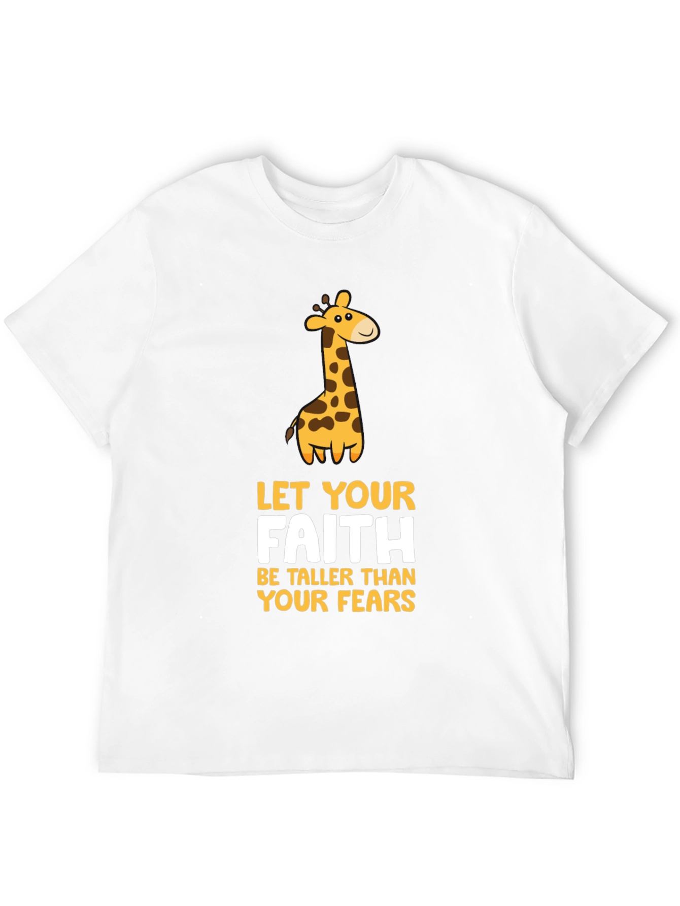 Faith Giraffe Graphic Tee - Unisex Black T-Shirt