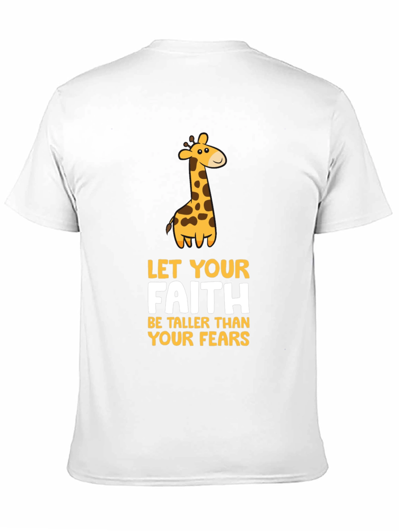 Faith Giraffe Graphic Tee - Unisex Black T-Shirt