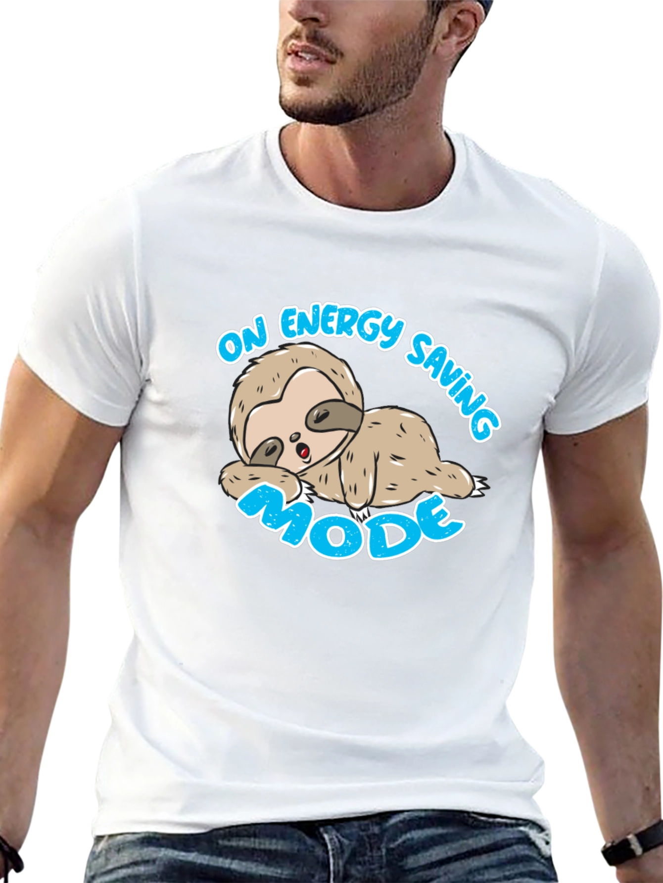 Lazy Sloth On Energy Saving Mode T-Shirt