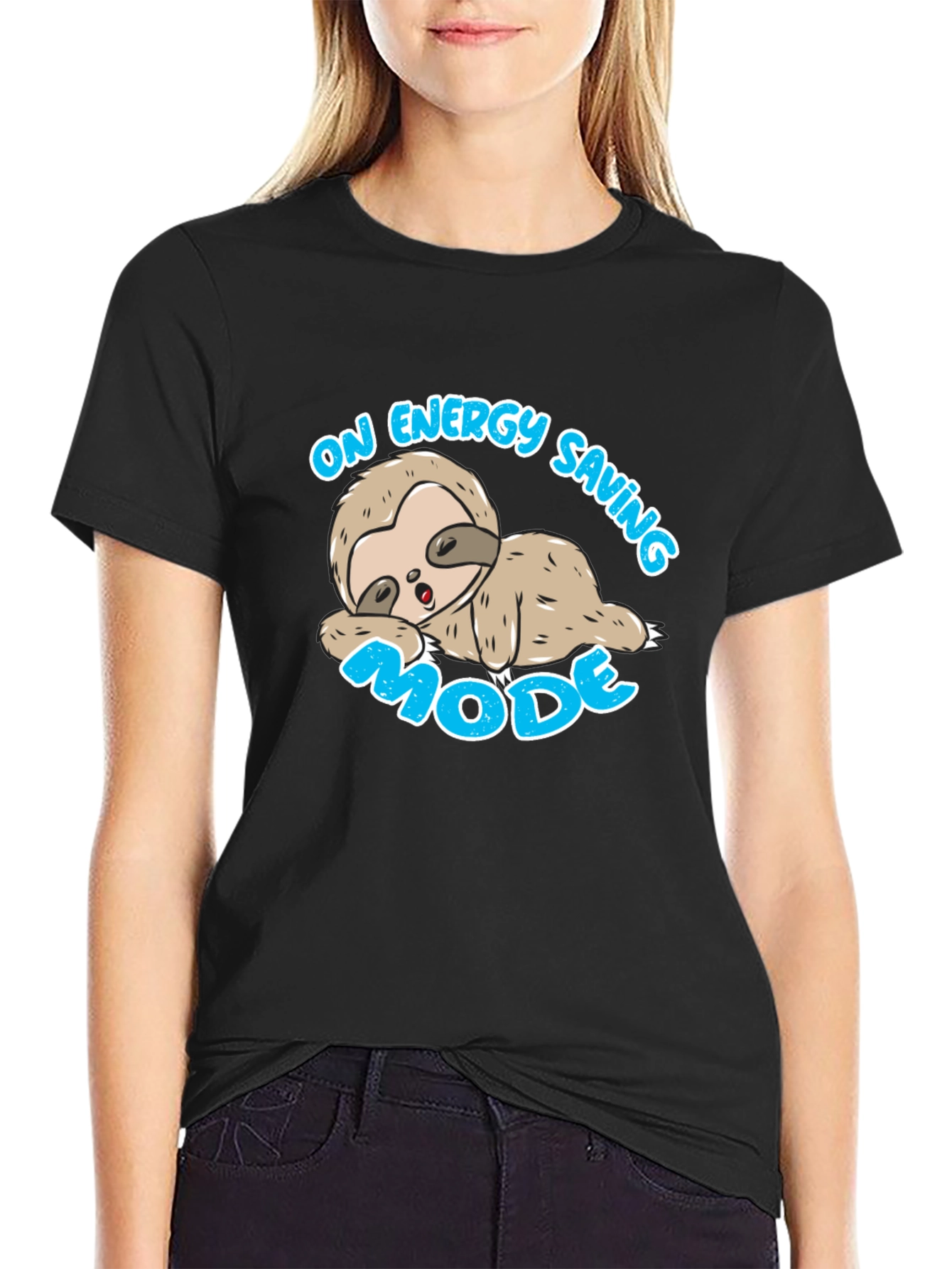 Lazy Sloth On Energy Saving Mode T-Shirt