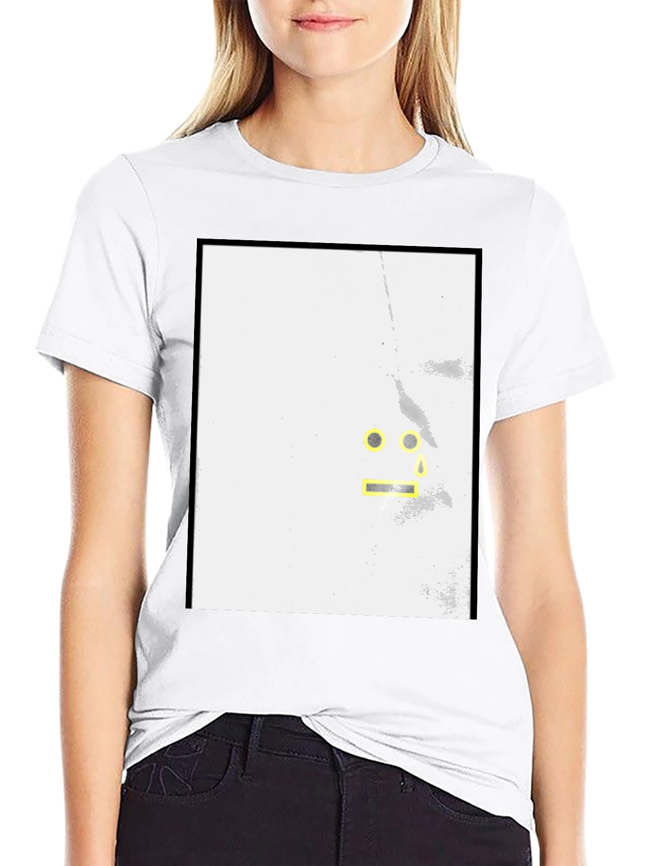 Abstract Face Graphic Tee - Modern Art T-Shirt
