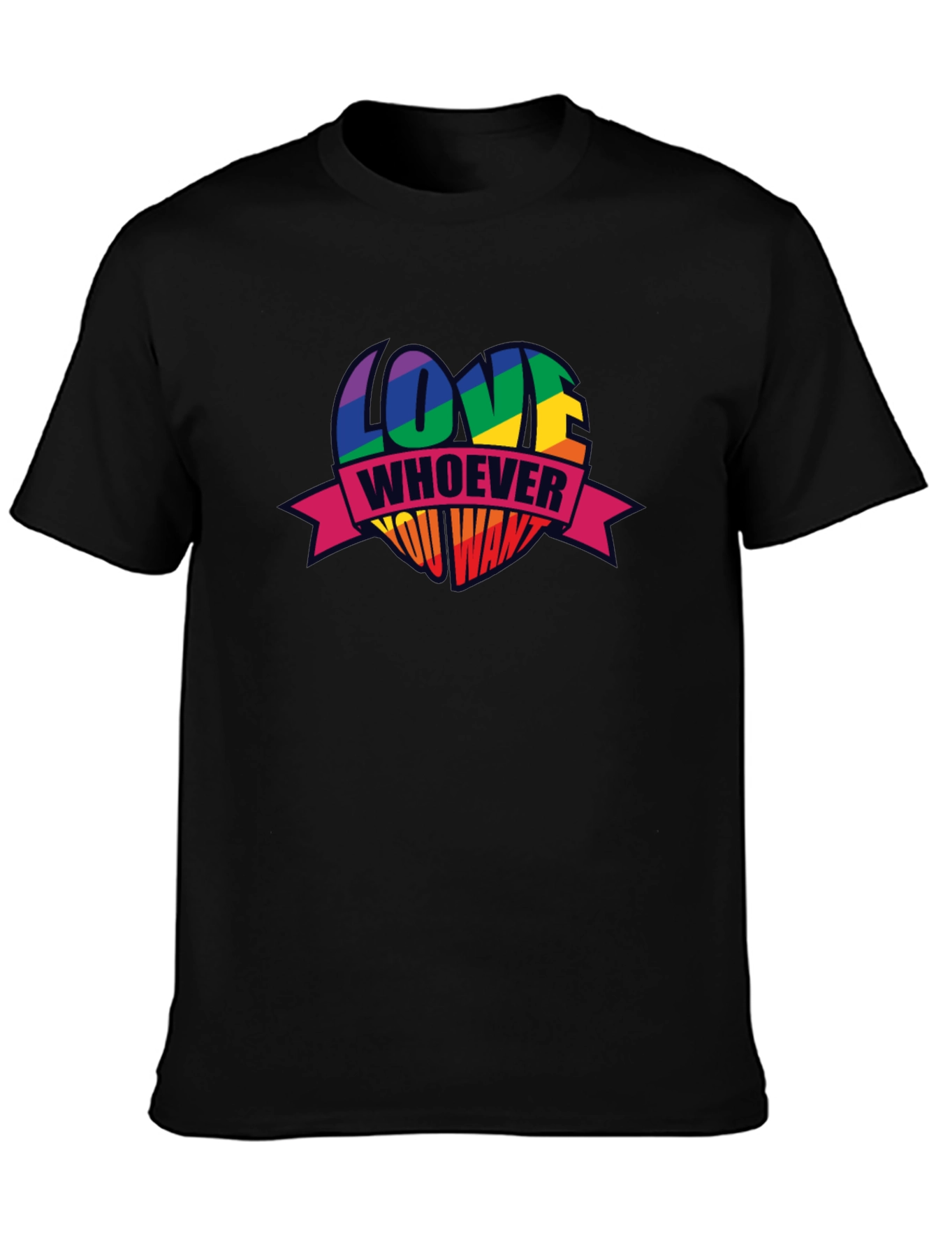 Love Whoever You Want Pride Heart T-Shirt