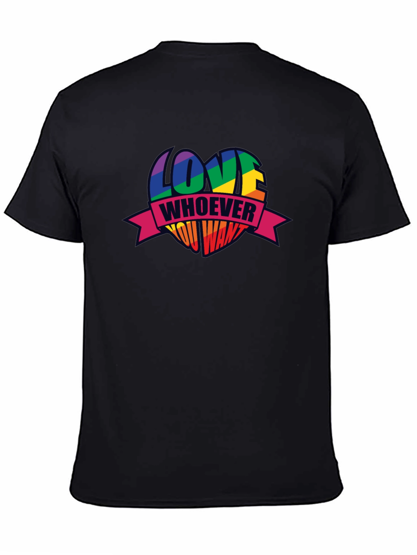 Love Whoever You Want Pride Heart T-Shirt