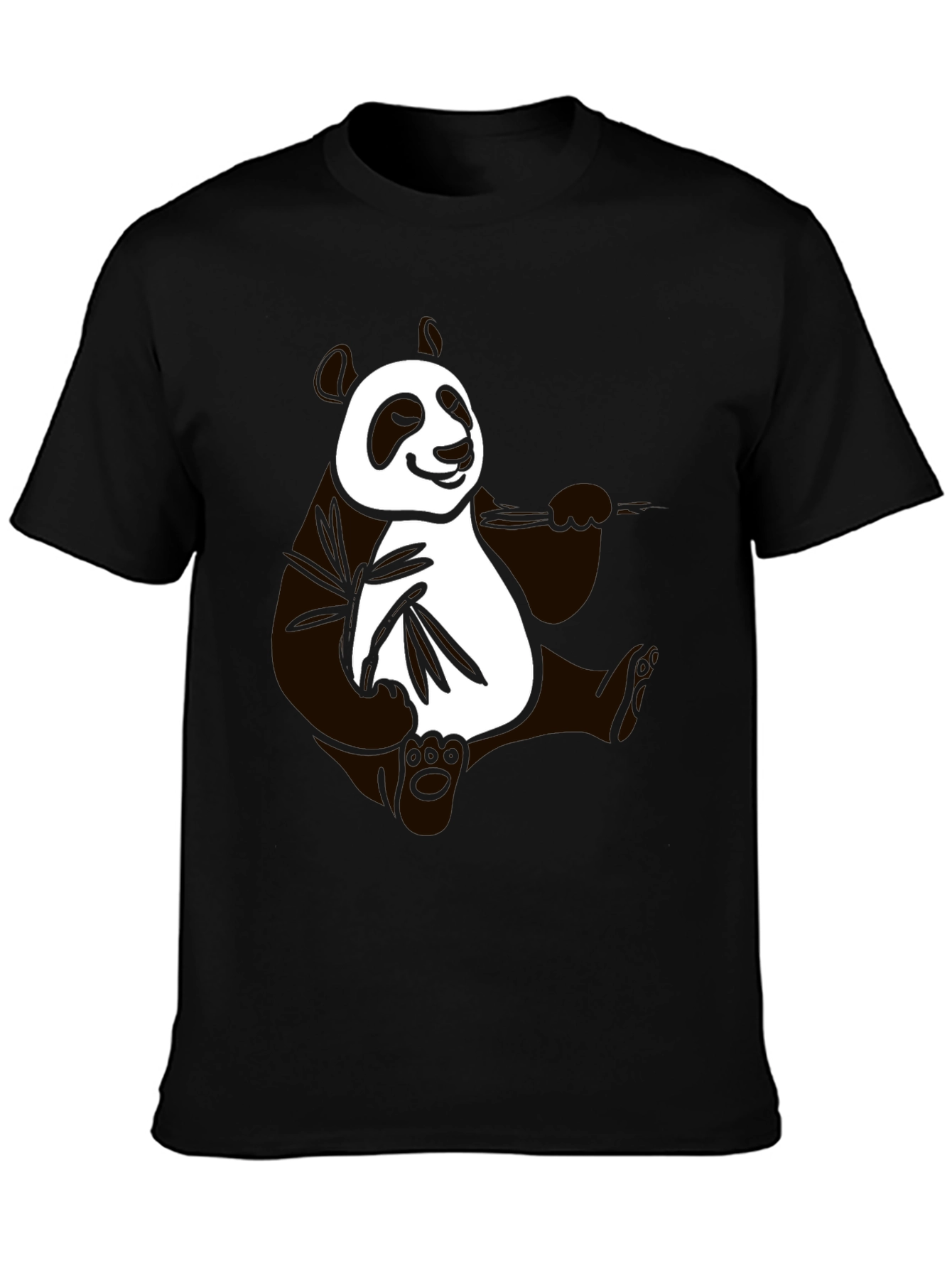 Panda Graphic Black T-Shirt