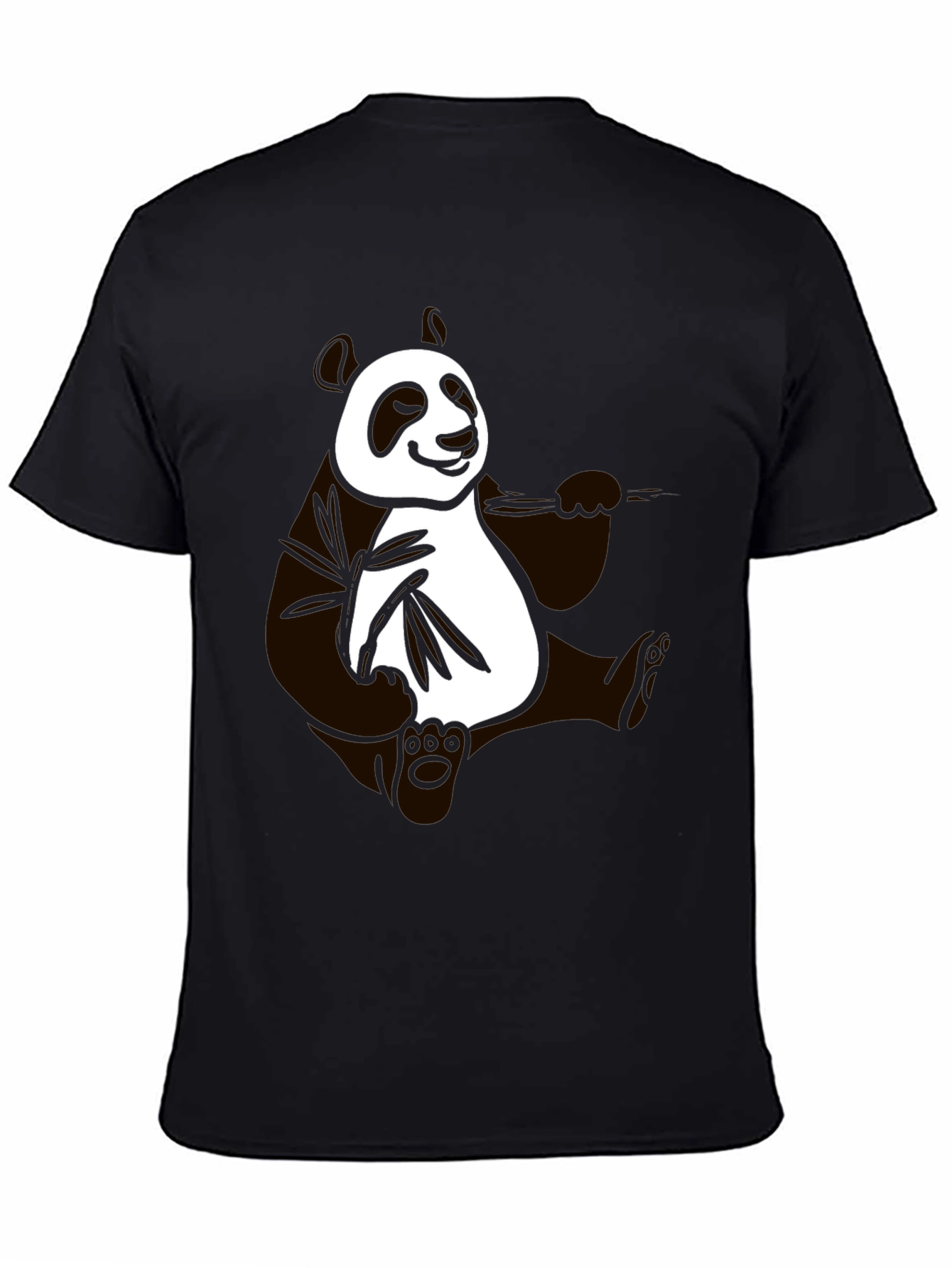 Panda Graphic Black T-Shirt