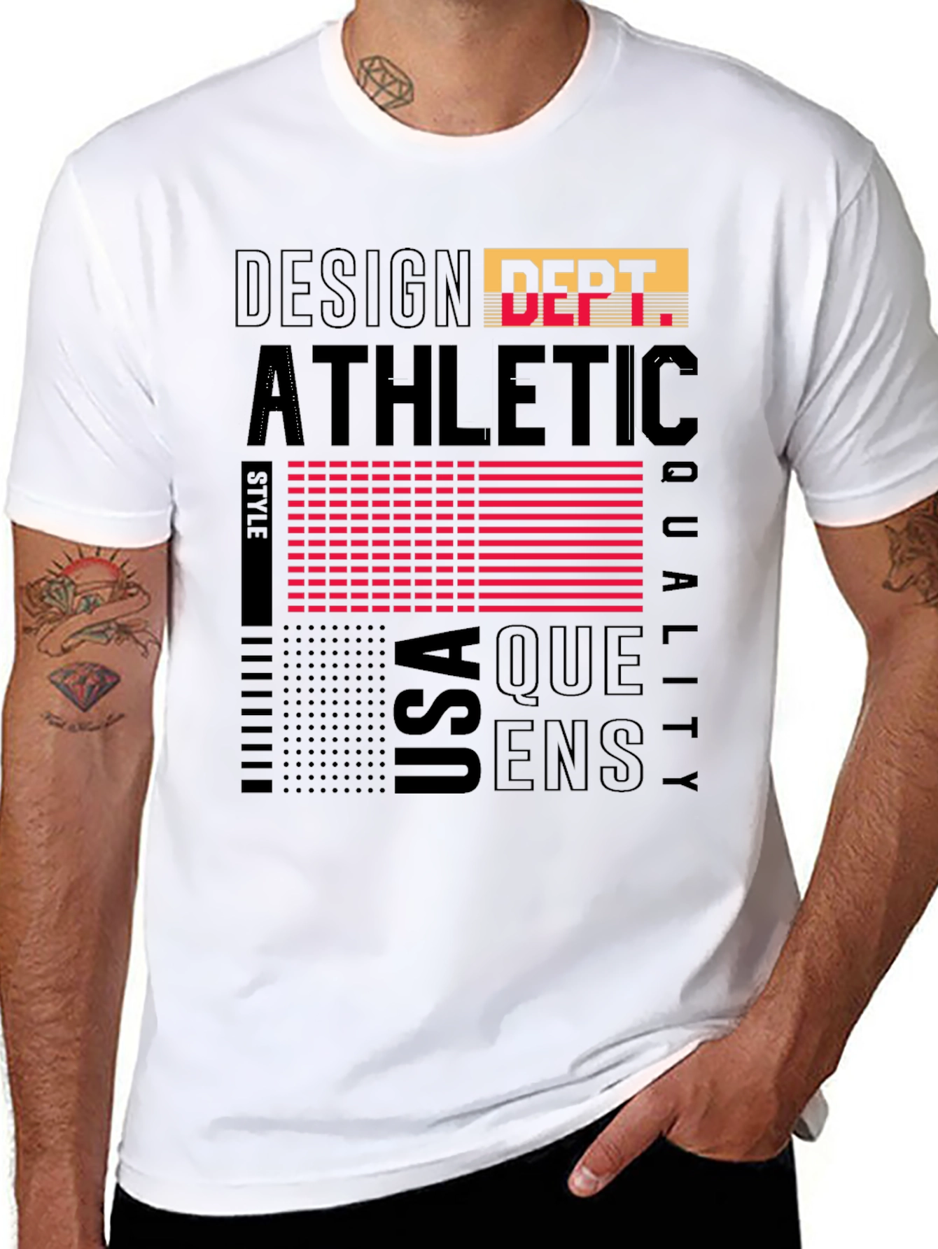 Athletic Style Graphic Print T-Shirt