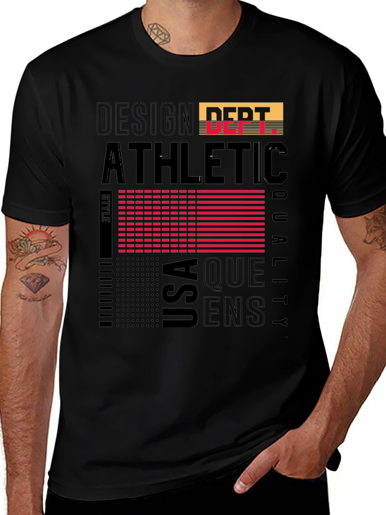 Athletic Style Graphic Print T-Shirt