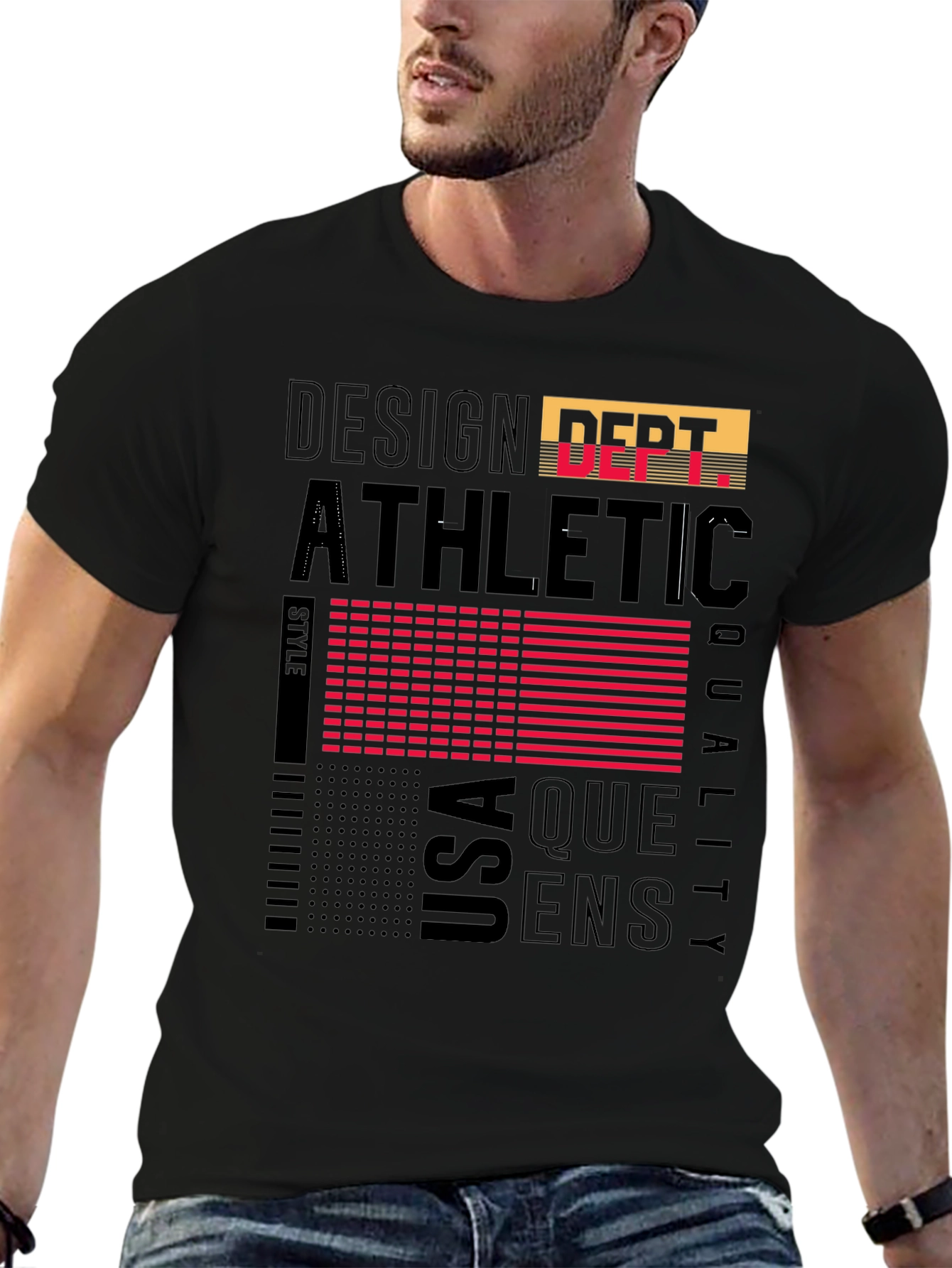 Athletic Style Graphic Print T-Shirt