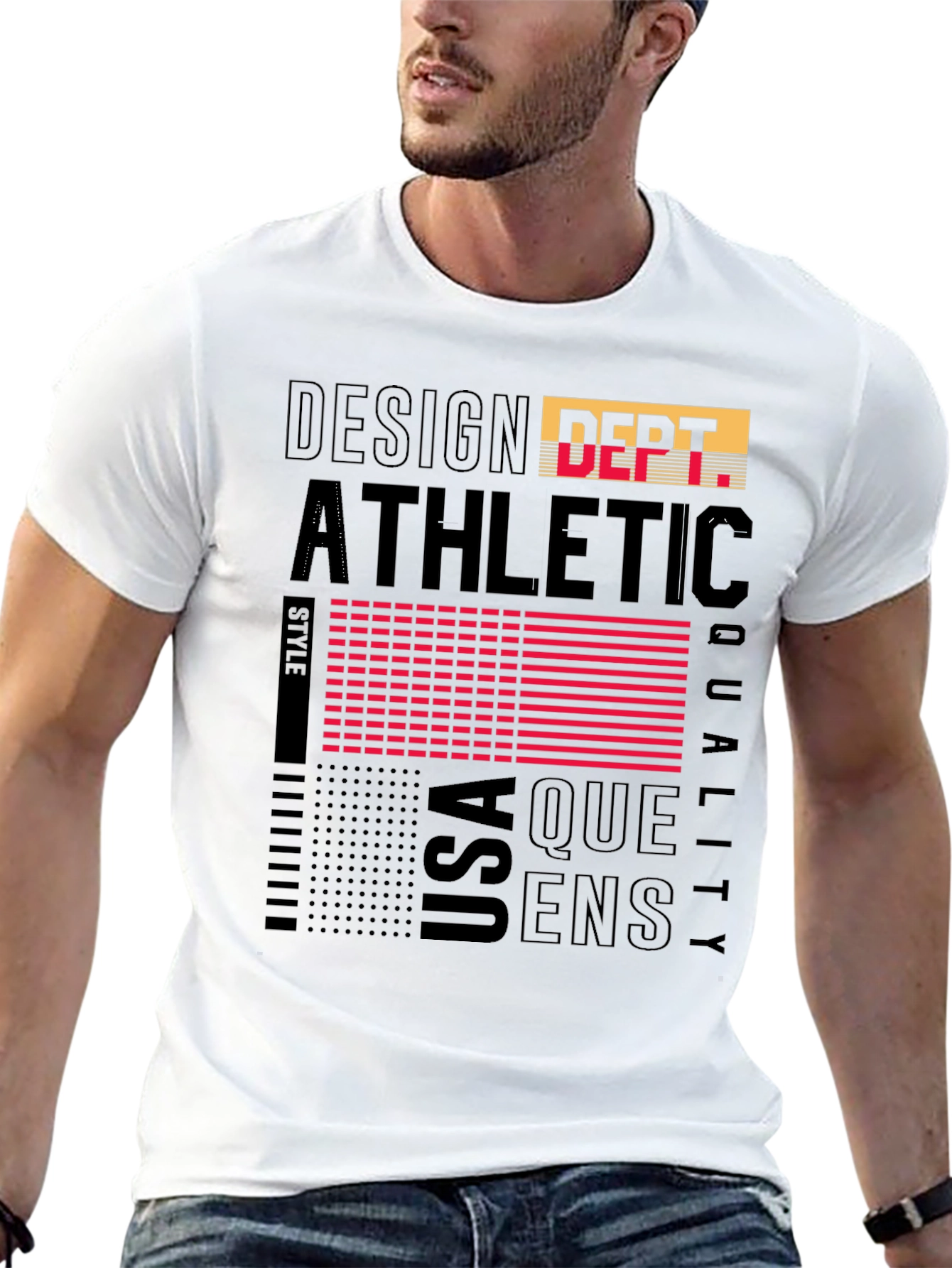 Athletic Style Graphic Print T-Shirt
