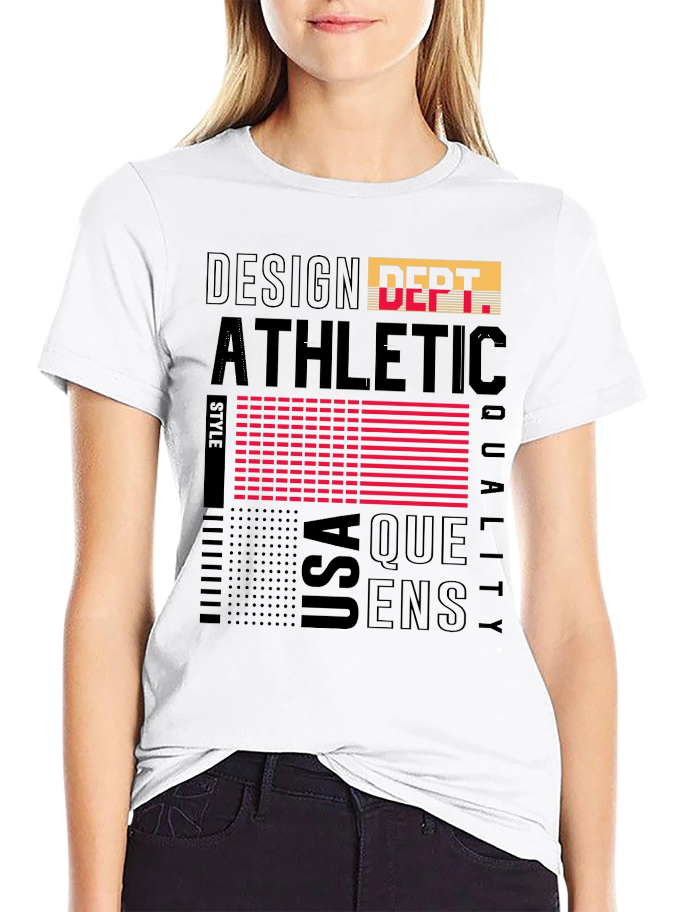 Athletic Style Graphic Print T-Shirt