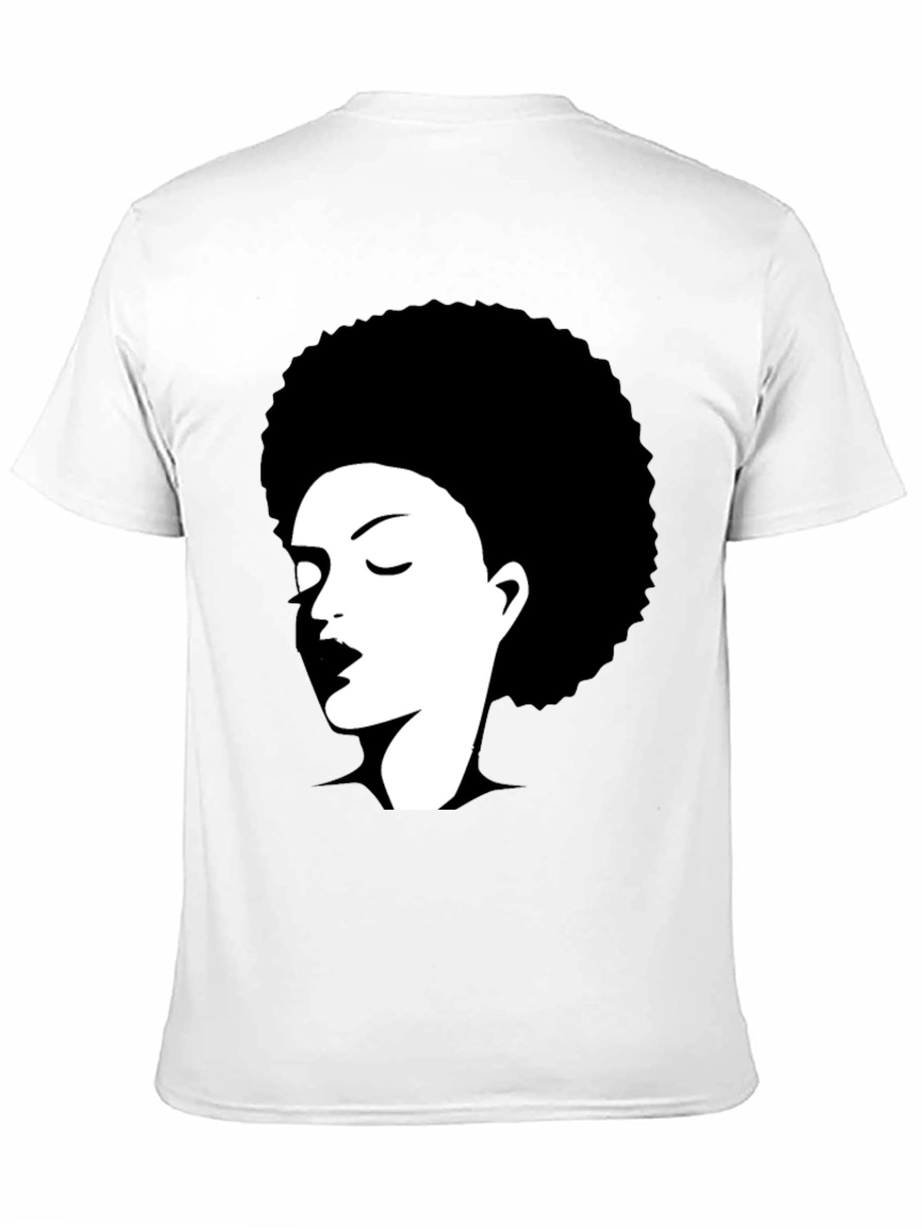 Afro Silhouette Graphic Tee - Black