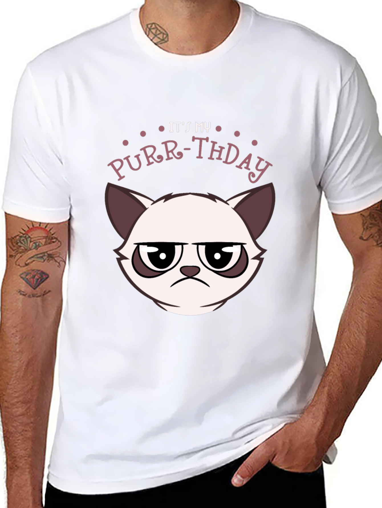 Grumpy Cat Purr-thday T-Shirt