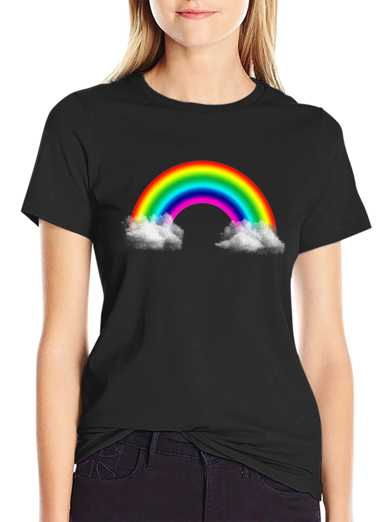 Rainbow Cloud Graphic T-Shirt