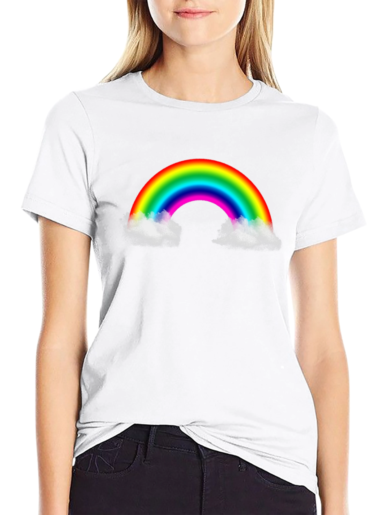 Rainbow Cloud Graphic T-Shirt