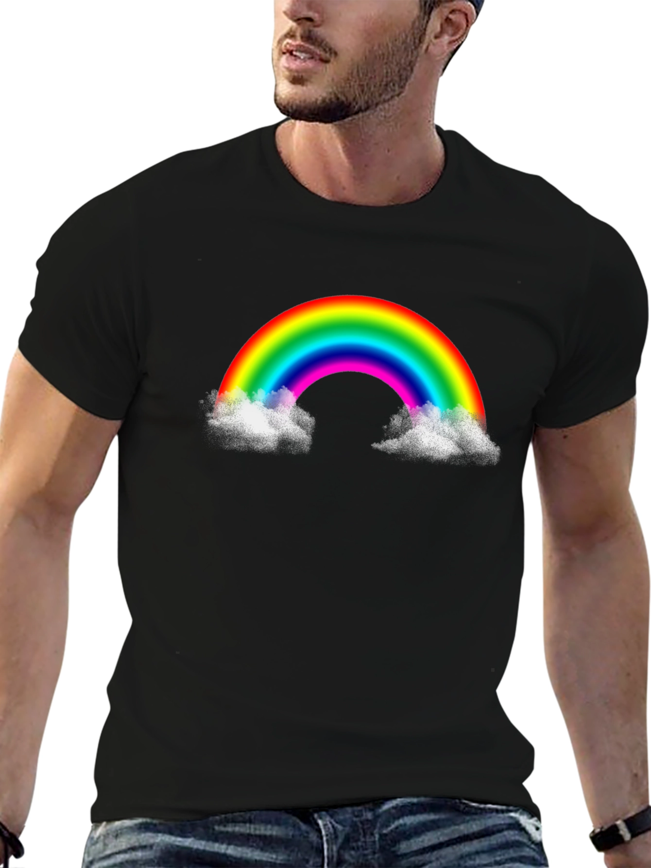 Rainbow Cloud Graphic T-Shirt