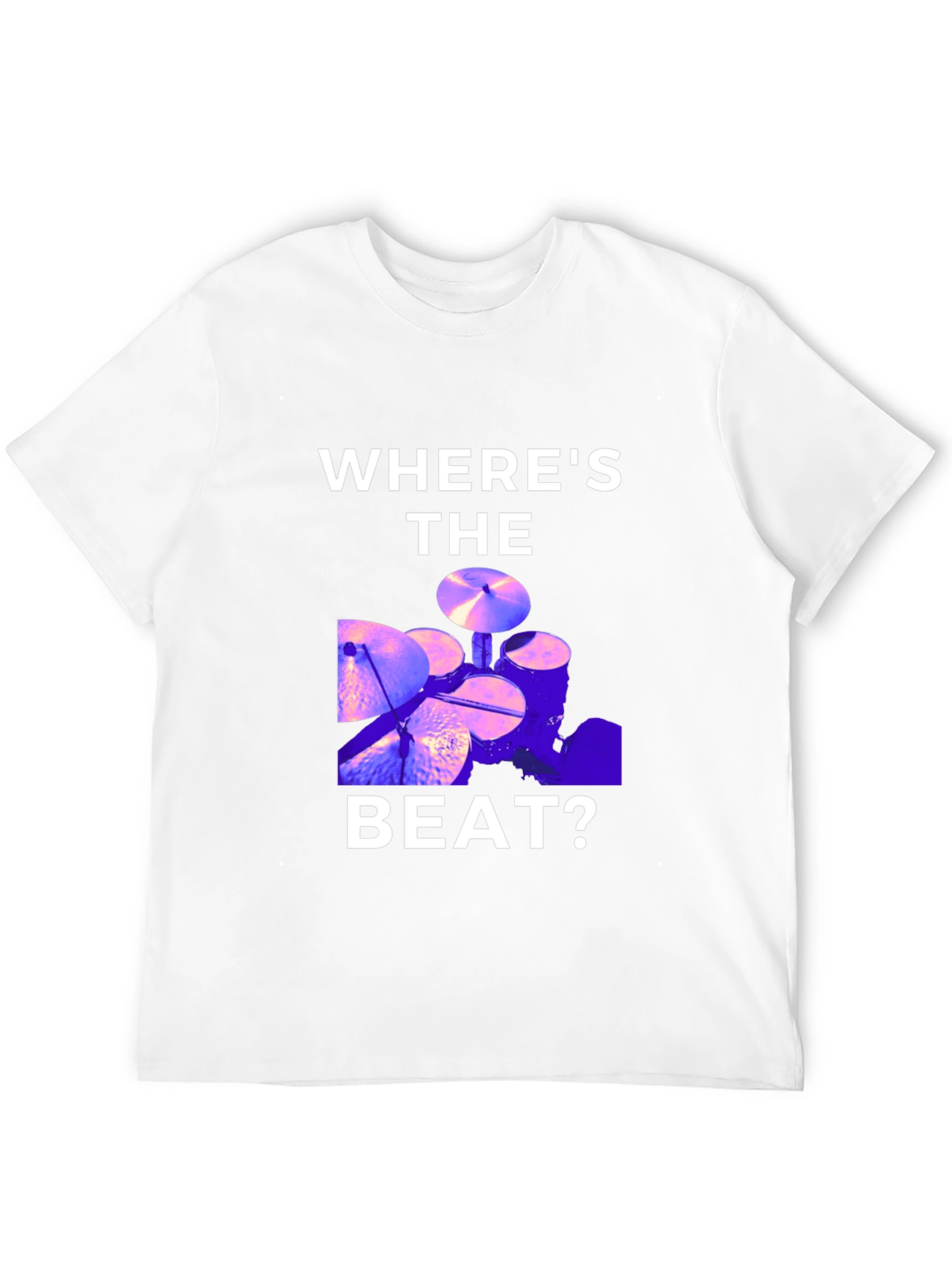 Wheres the Beat? Drum Set Graphic Tee