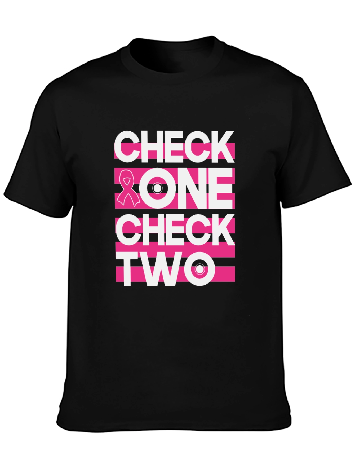Check One Two Breast Cancer Awareness T-Shirt