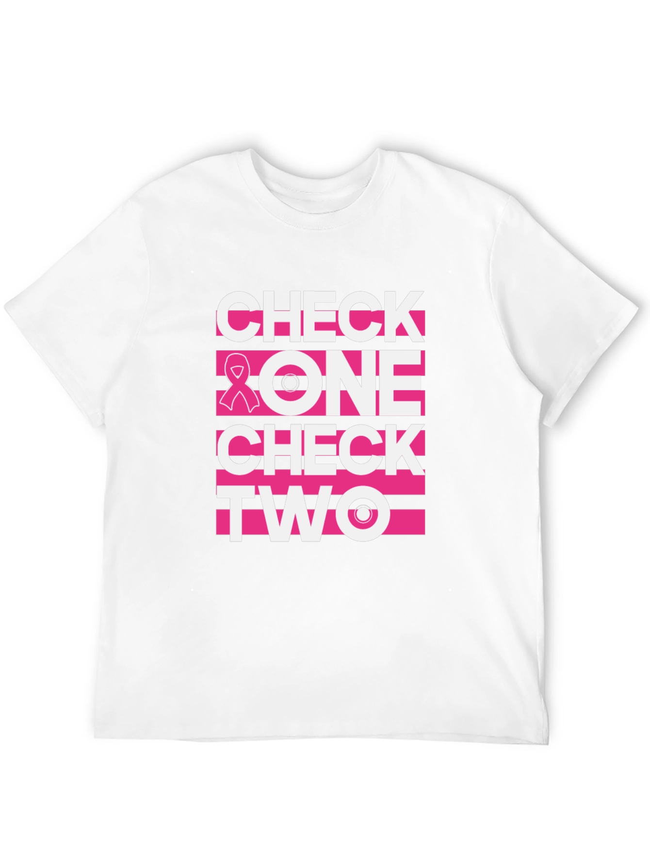 Check One Two Breast Cancer Awareness T-Shirt