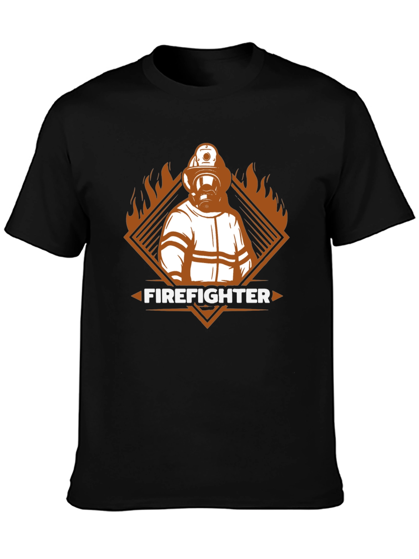 Firefighter Graphic Tee - Heroic Design T-Shirt