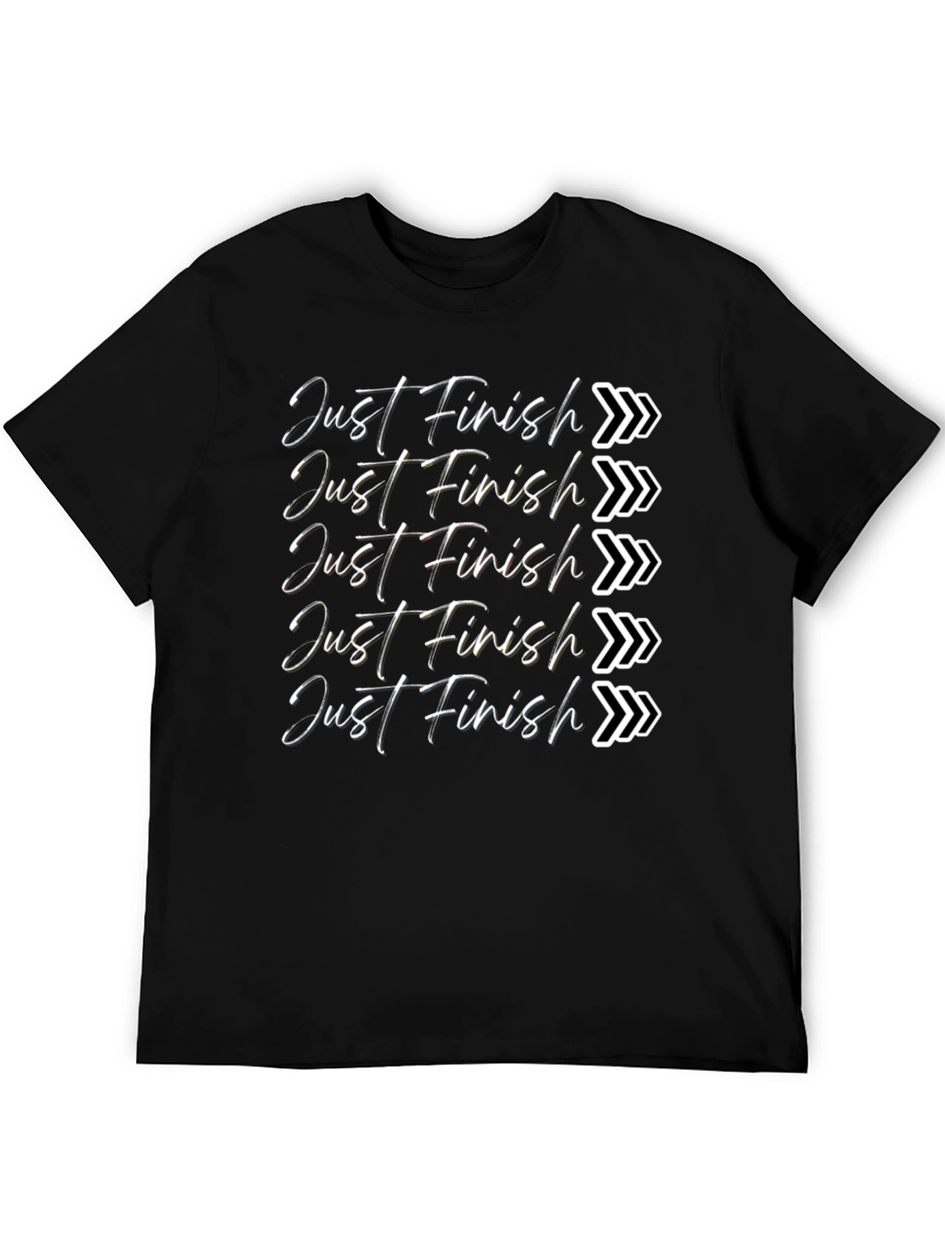Just Finish T-Shirt - Motivational Running Tee