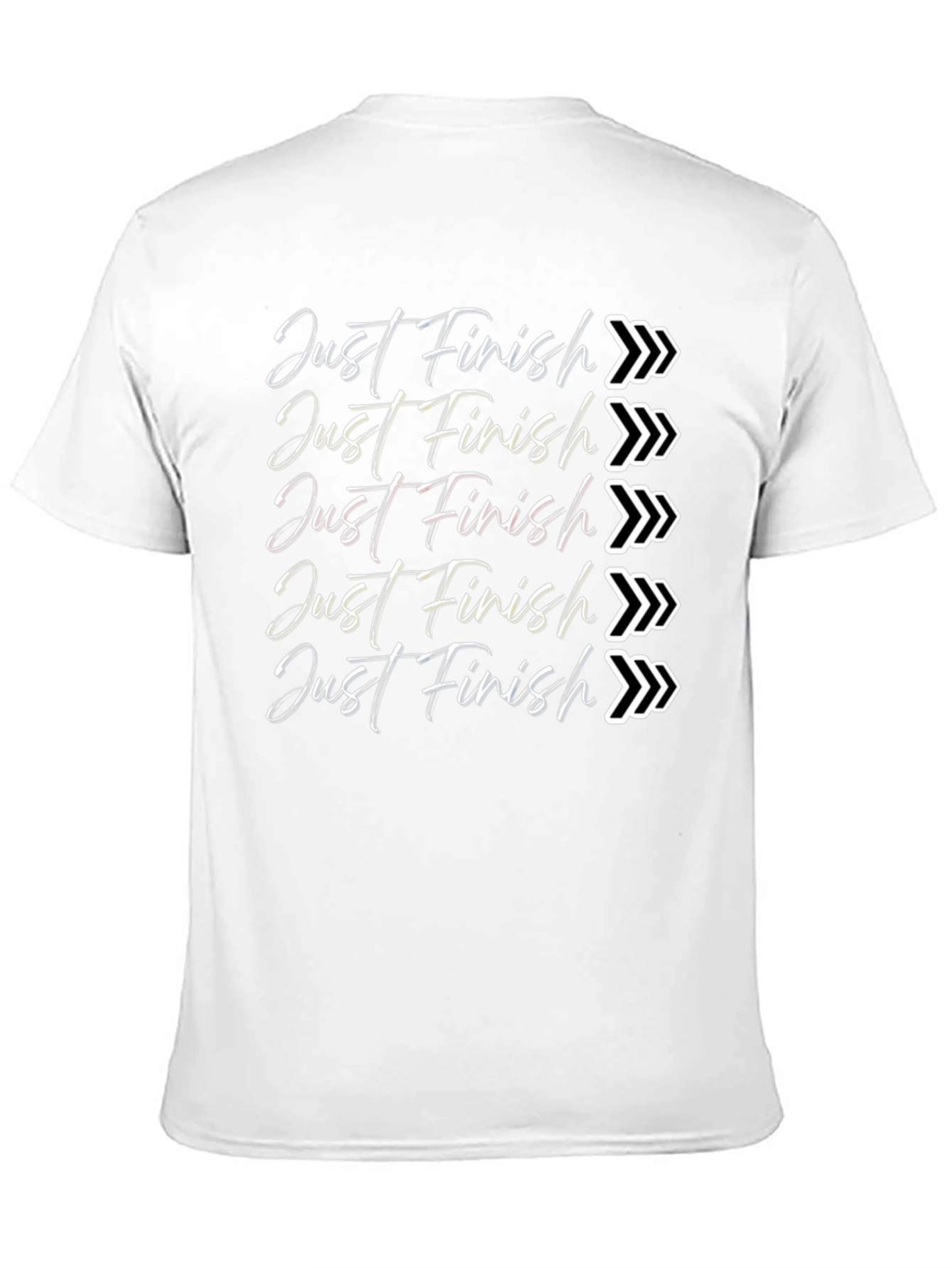 Just Finish T-Shirt - Motivational Running Tee