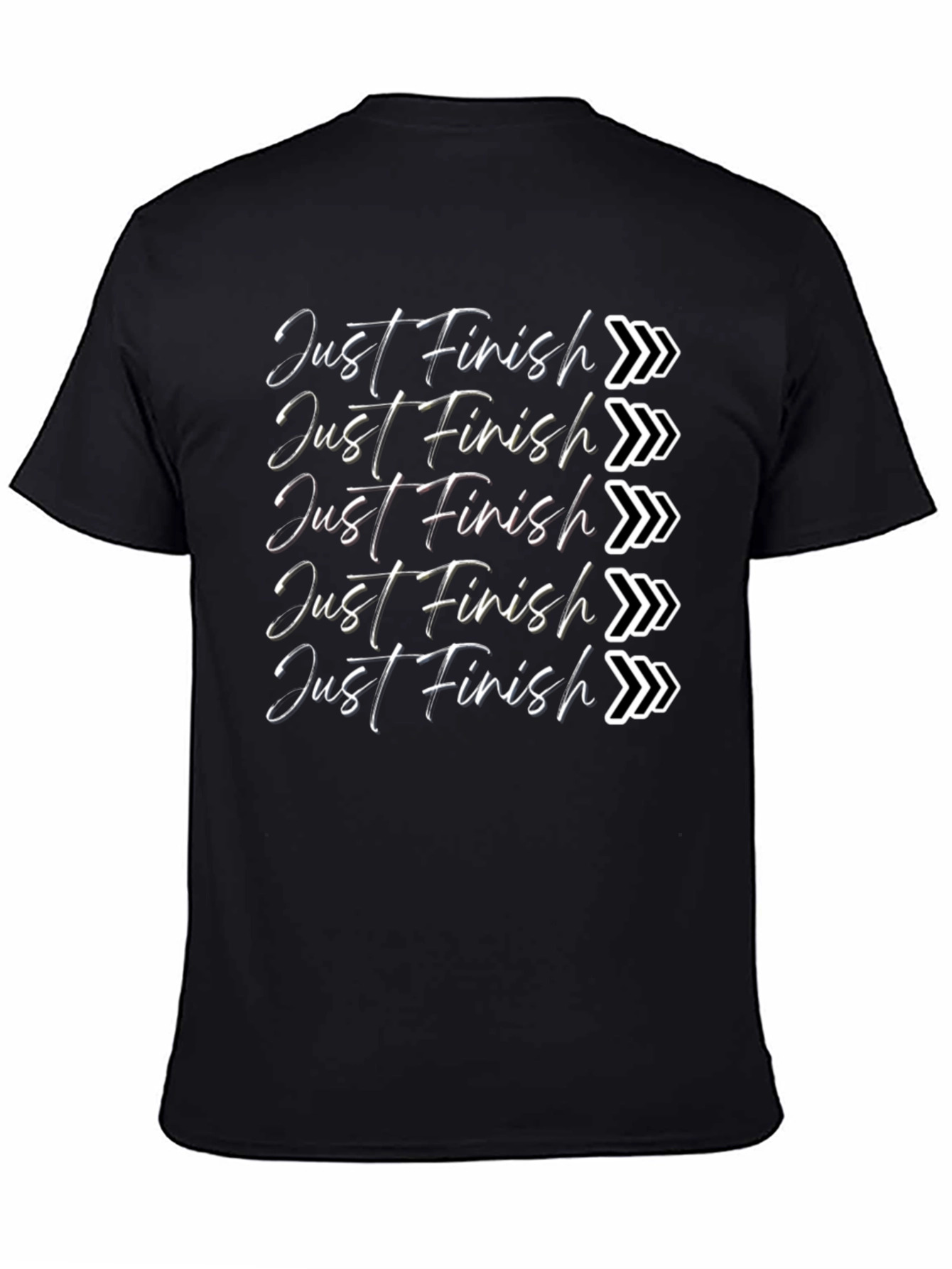 Just Finish T-Shirt - Motivational Running Tee
