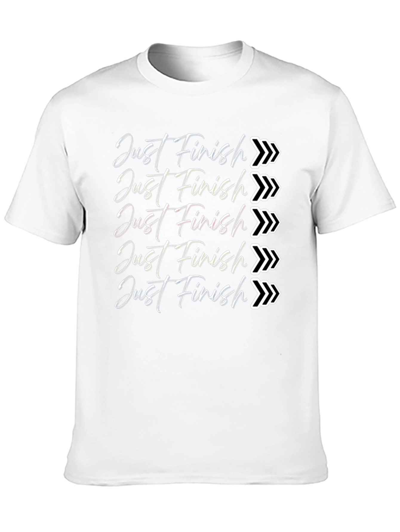 Just Finish T-Shirt - Motivational Running Tee