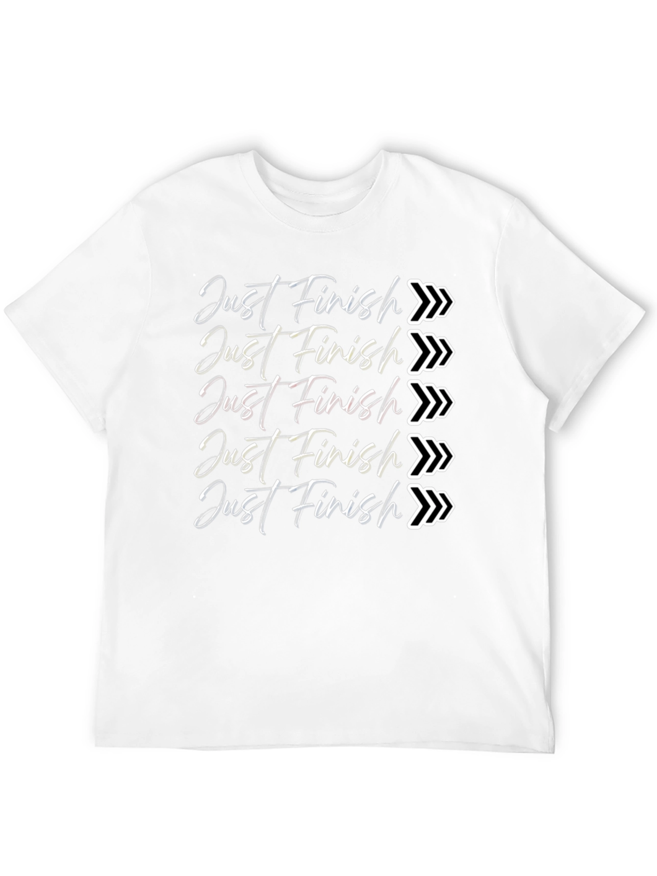 Just Finish T-Shirt - Motivational Running Tee