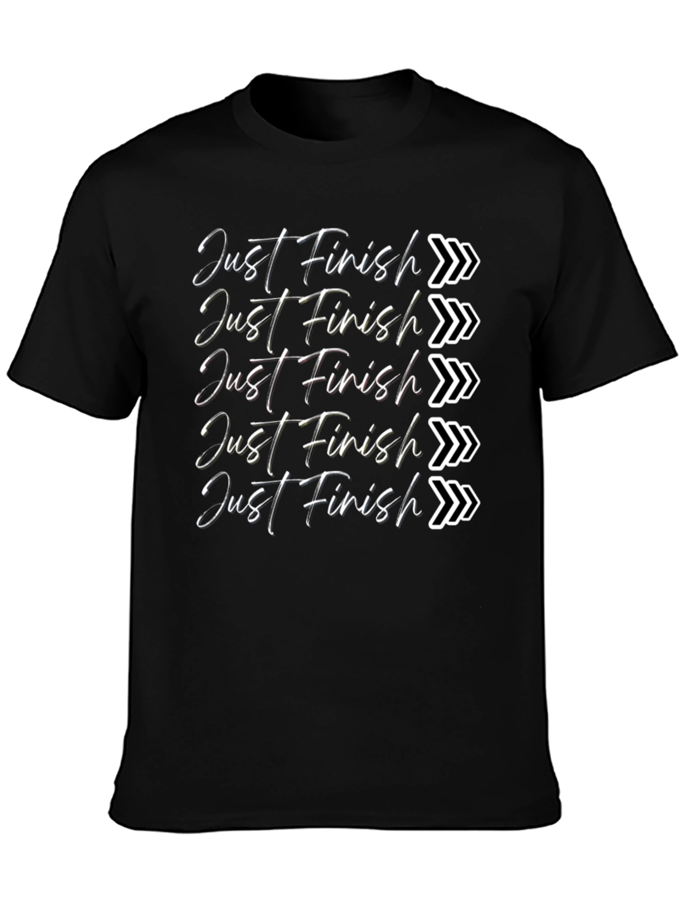 Just Finish T-Shirt - Motivational Running Tee