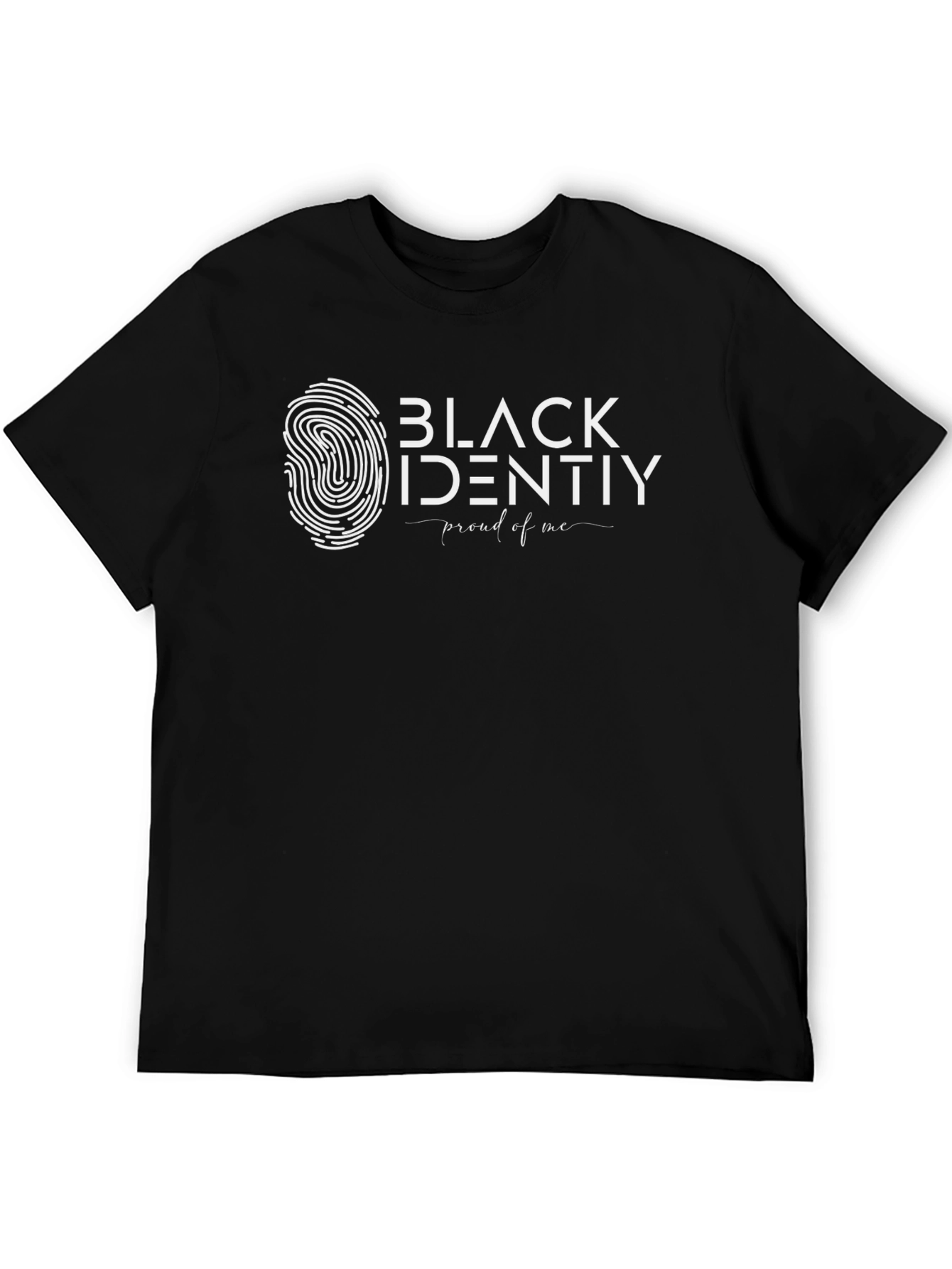 Black Identity Graphic Tee - Proud of Me