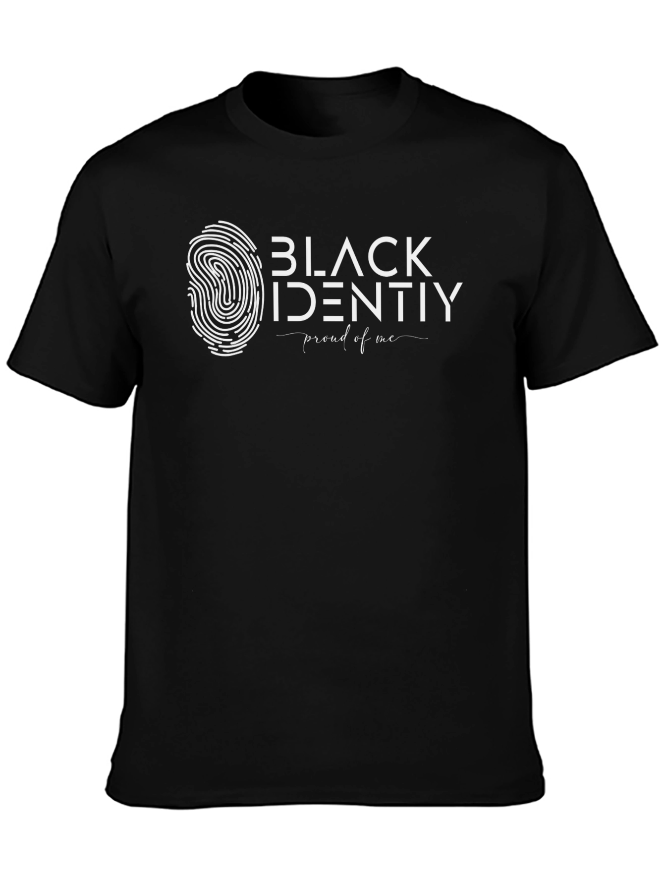 Black Identity Graphic Tee - Proud of Me